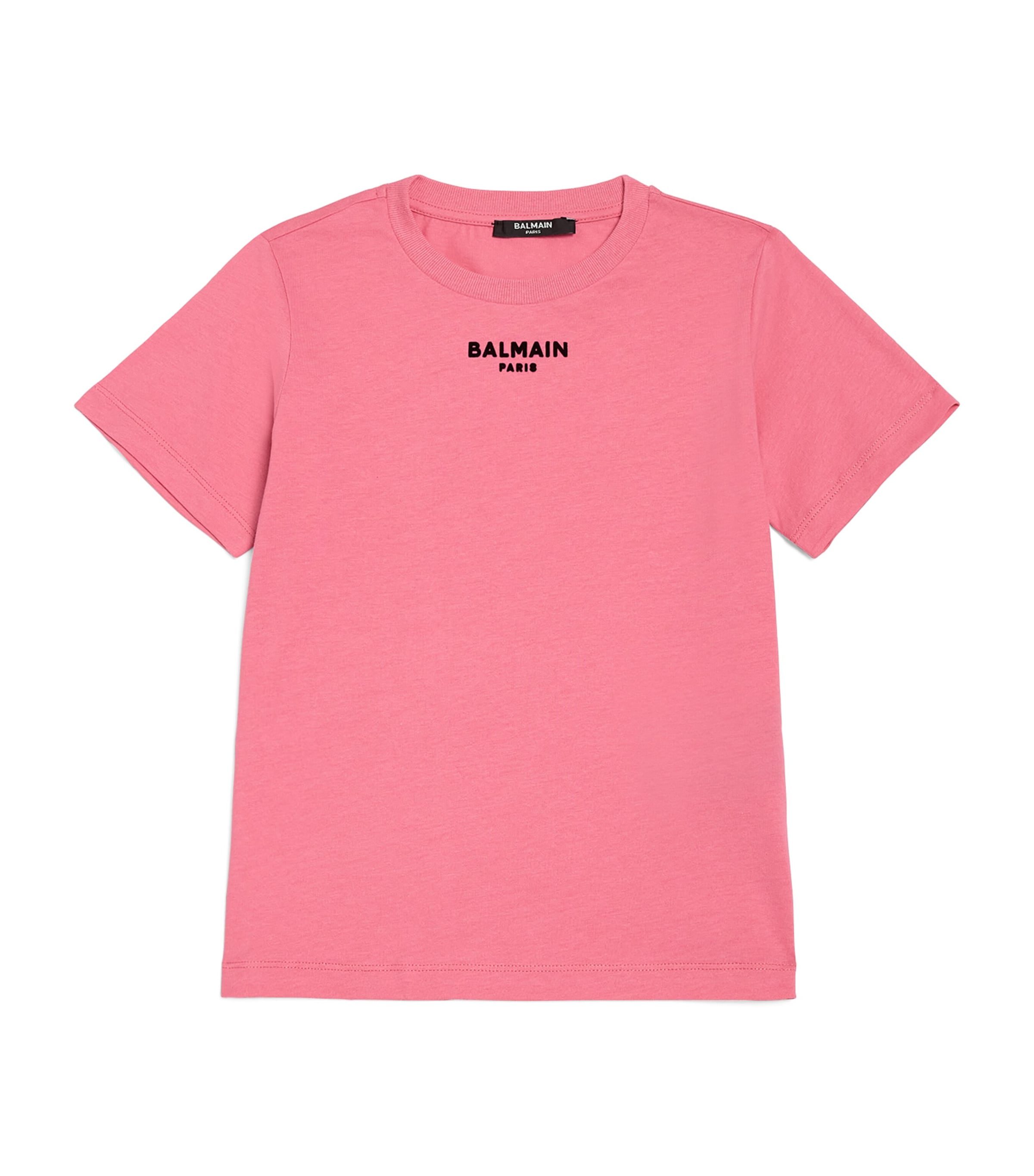 BALMAIN COTTON LOGO T-SHIRT 