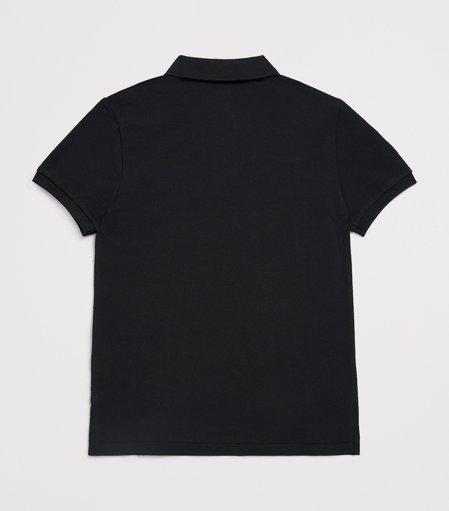 Cotton Big Polo Pony Polo Shirt (6-14 Years) POLO BLACK/C1730 Image 2