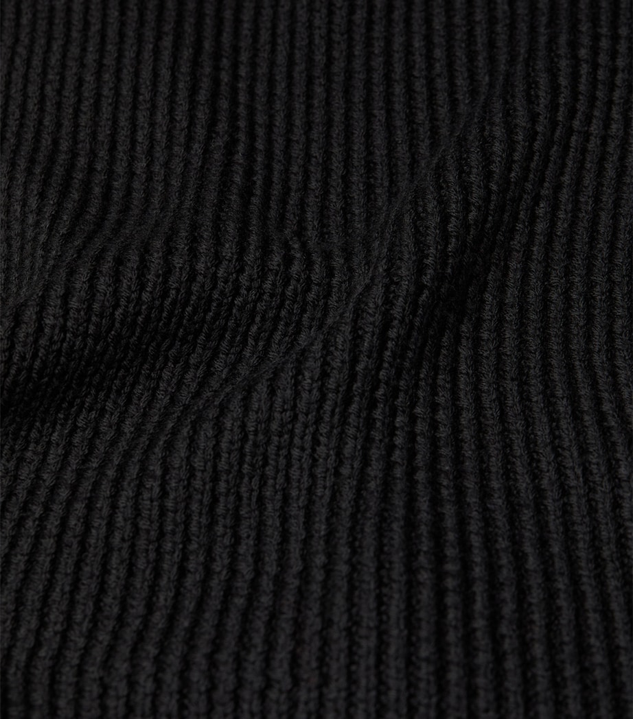 Wool Logo Scarf BLACK Image 2