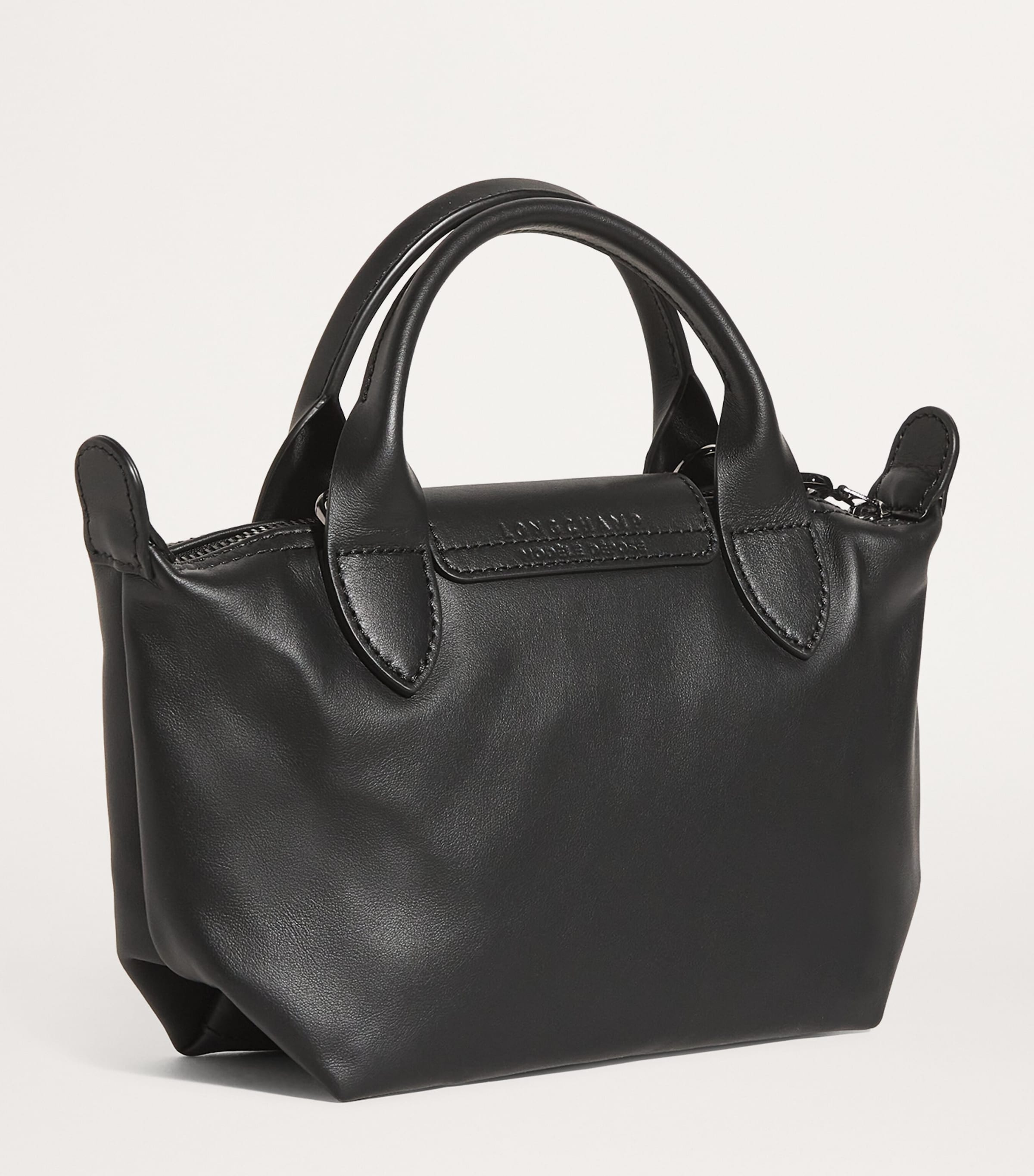 Extra-Small Leather Le Pliage Xtra Handbag 001 BLACK Image 4