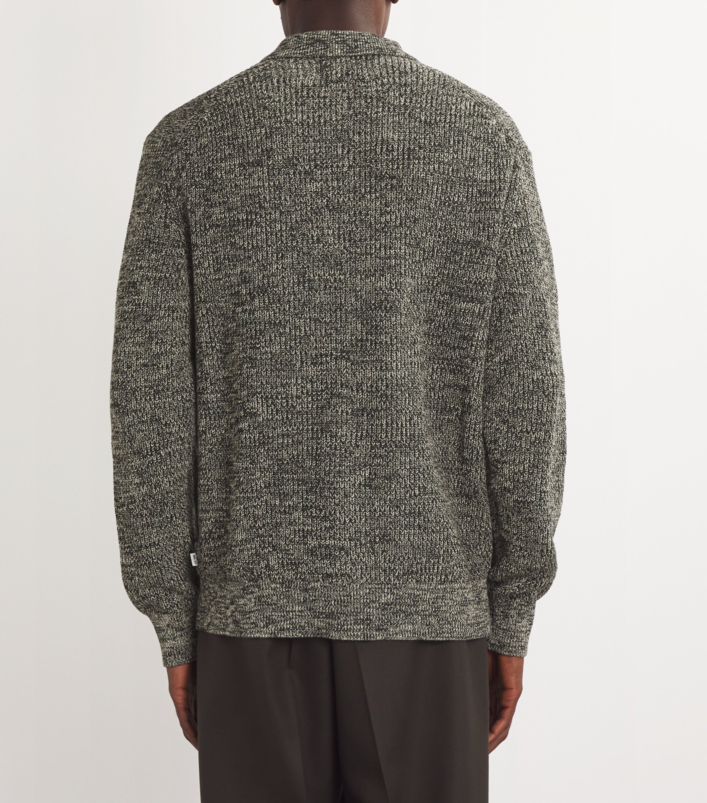 NN07 Mens Cotton Jacobo Cardigan Black Multi Image 4