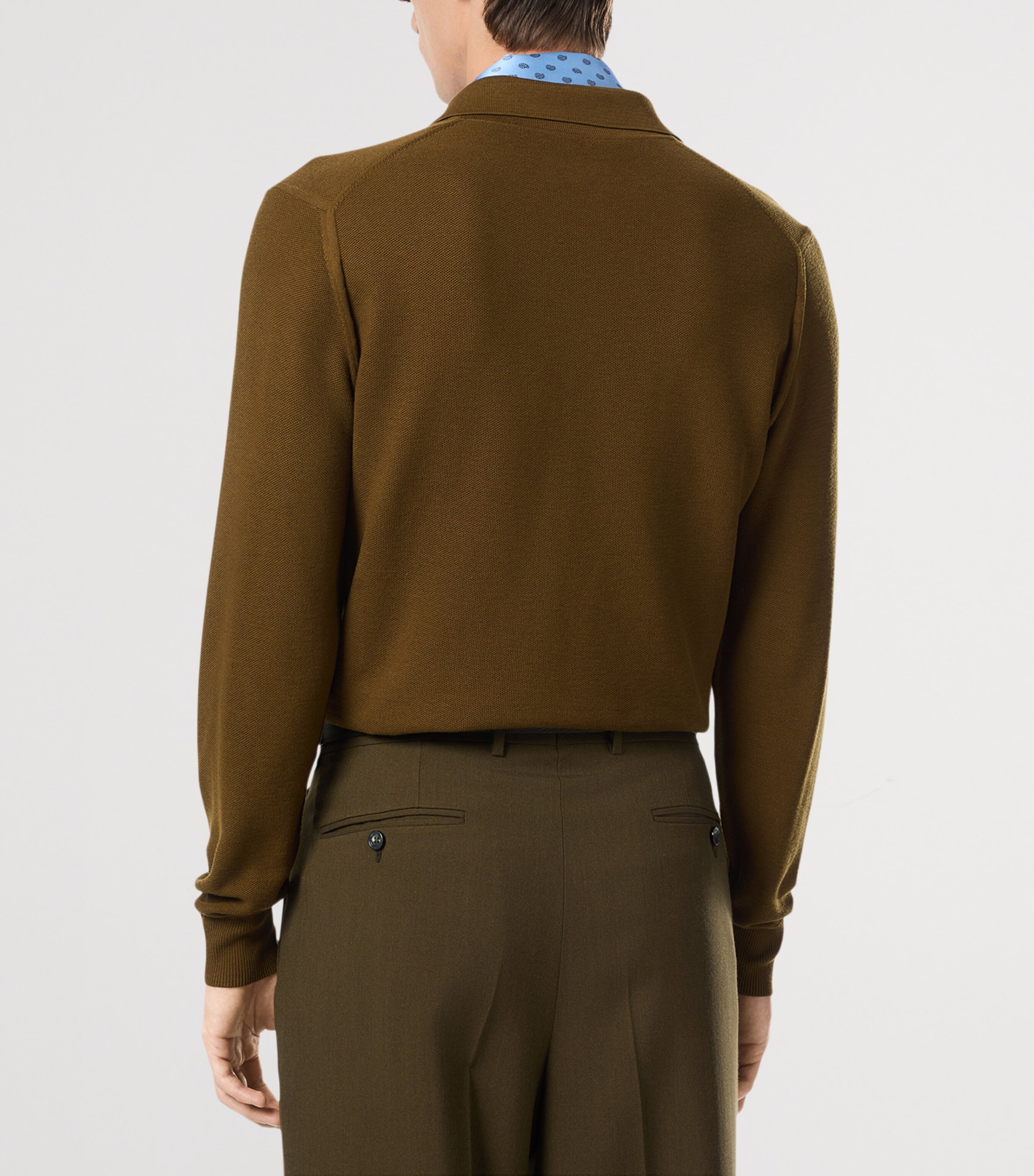 Silk-Cotton Polo Shirt GAQ Image 3