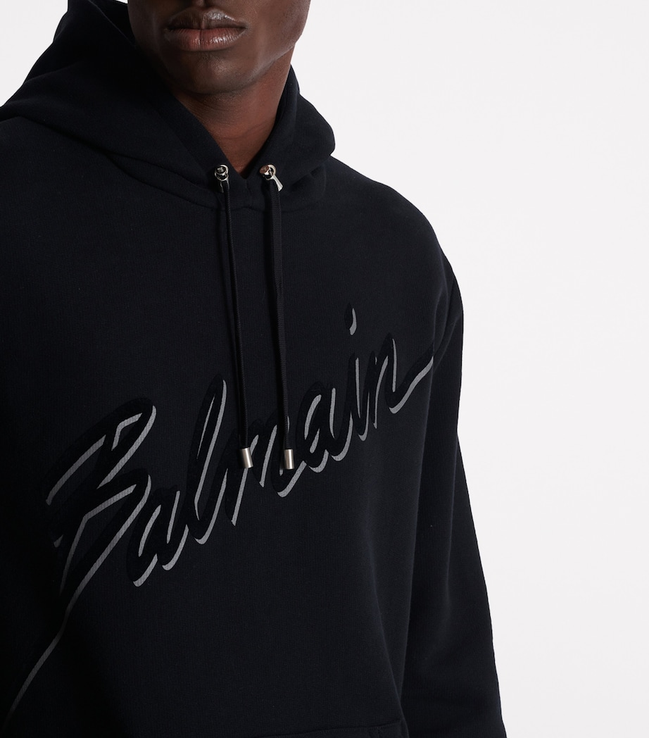 Organic Cotton Logo Hoodie EAP NOIR/NOIR Image 2