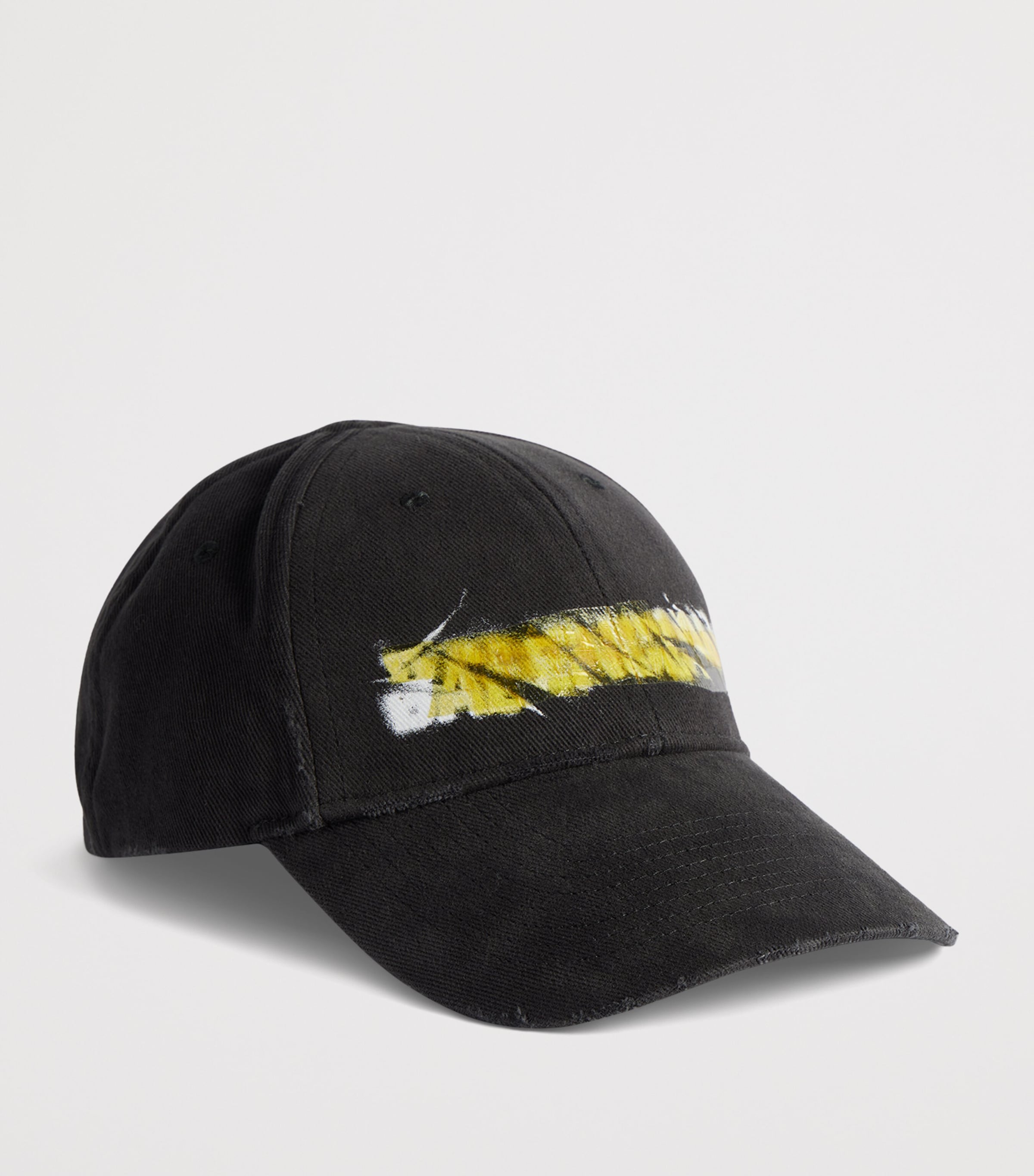 Balenciaga Cotton Messy Spray Logo Baseball Cap Image 2