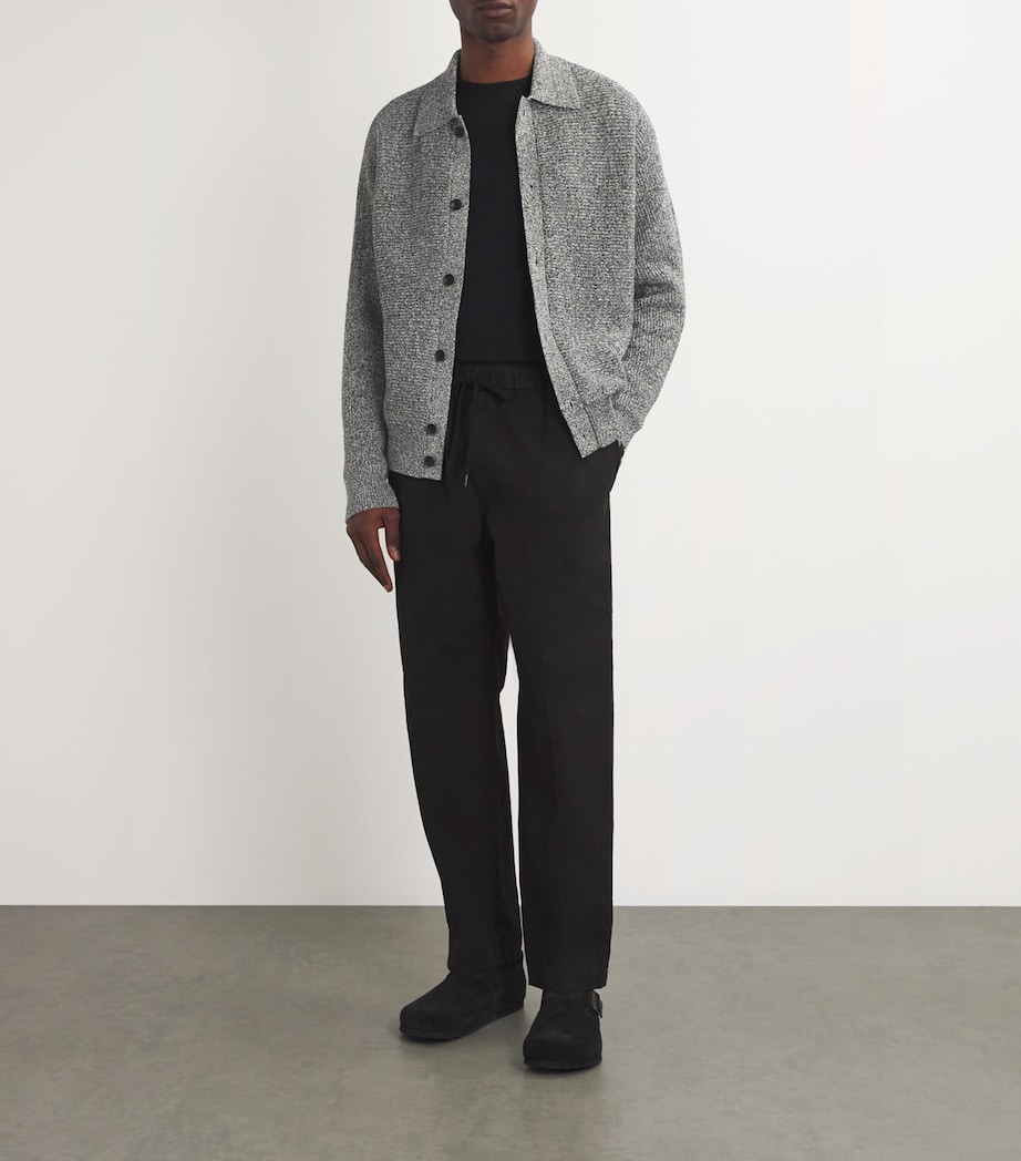 Marl Knit Cardigan BLACKMULT Image 2