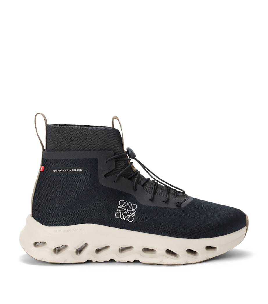 LOEWE Mens x On Cloudtilt High-Top Trainers Black/oatmeal/olive Image 1
