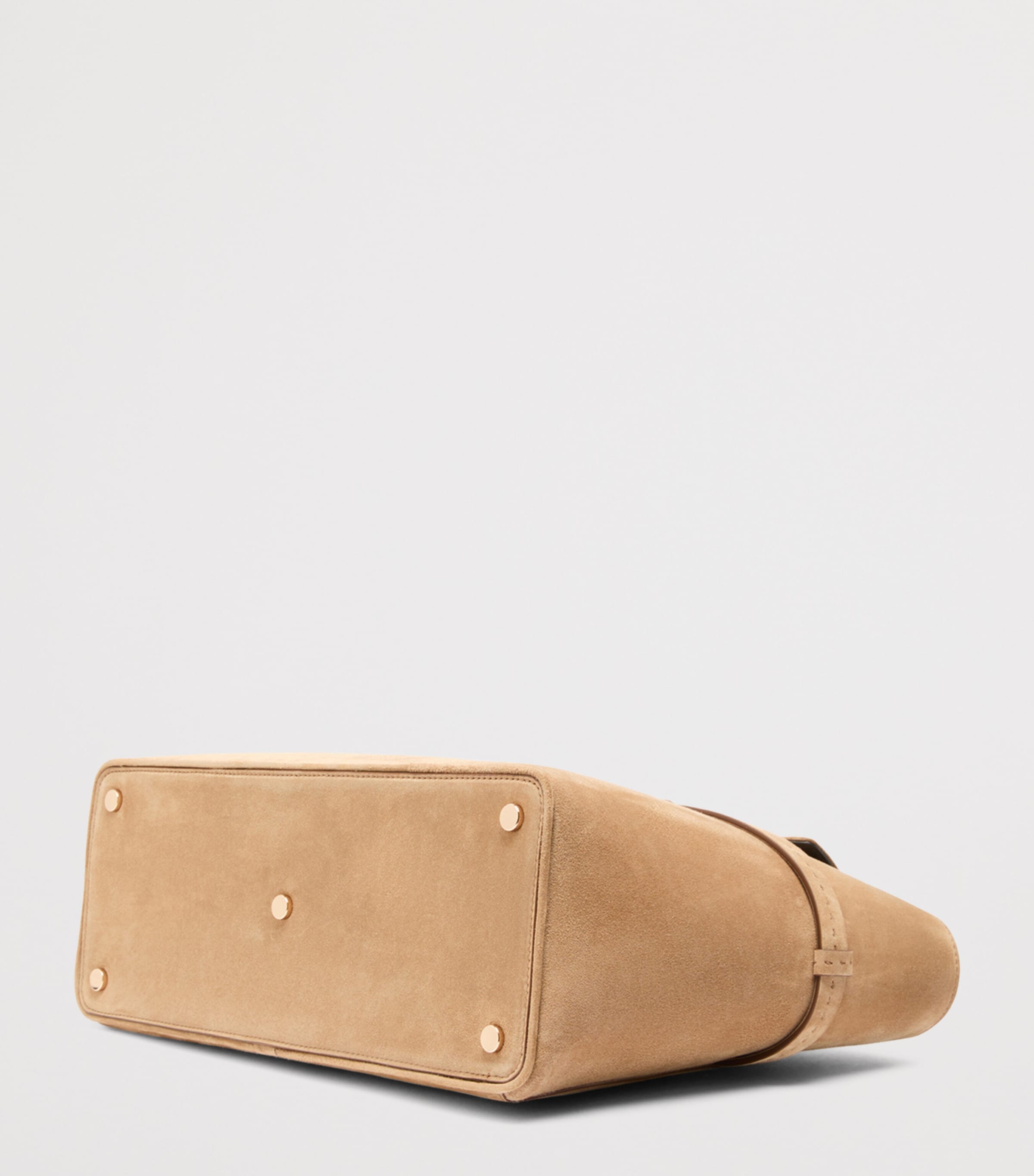 Max Mara Suede Tote Bag Beige Image 5