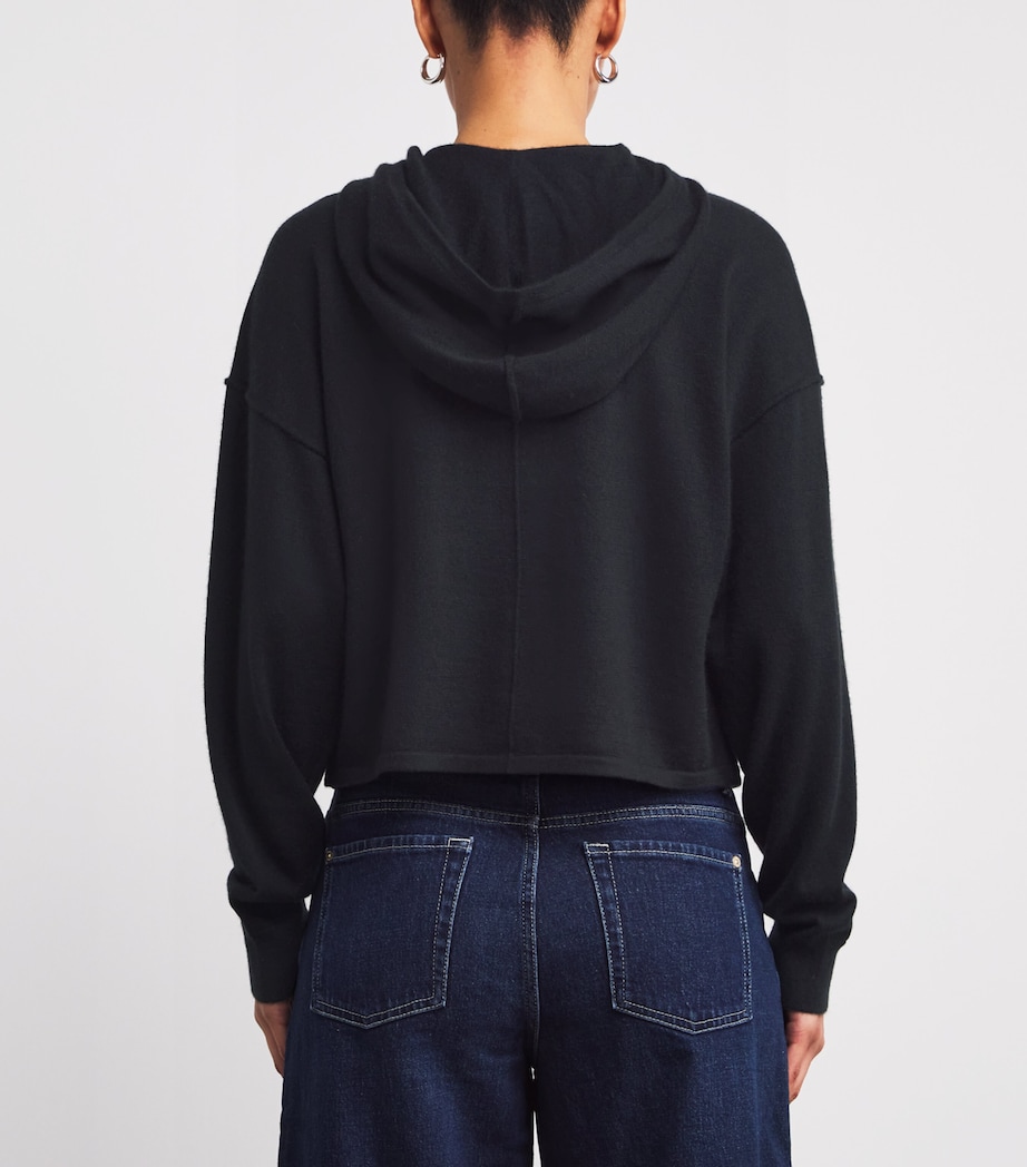 Cashmere Zip-Up Hoodie CASHMERE COAL Image 4