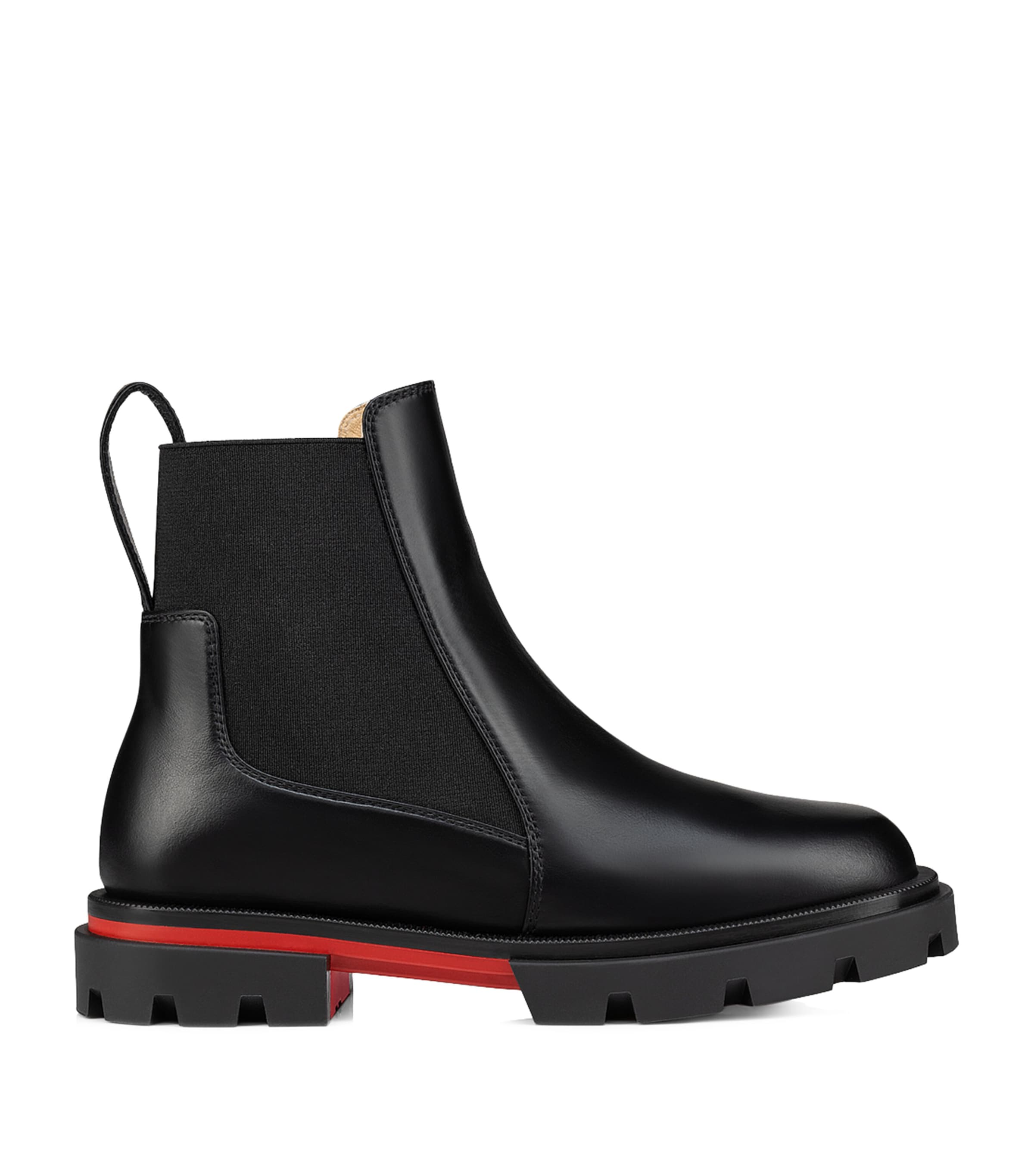 CHRISTIAN LOUBOUTIN MARCHACROCHE LEATHER BOOTS 