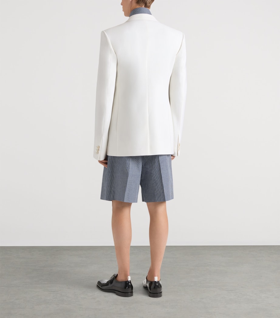 Wool-Mohair-Blend Single-Breasted Blazer IVORY Image 3