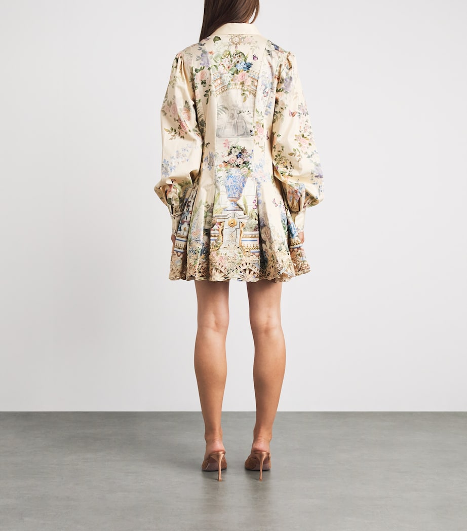 Camilla Womens Stretch-Cotton Midsummer Masterpiece Mini Shirt Dress Midsummer Msterpiece Image 4