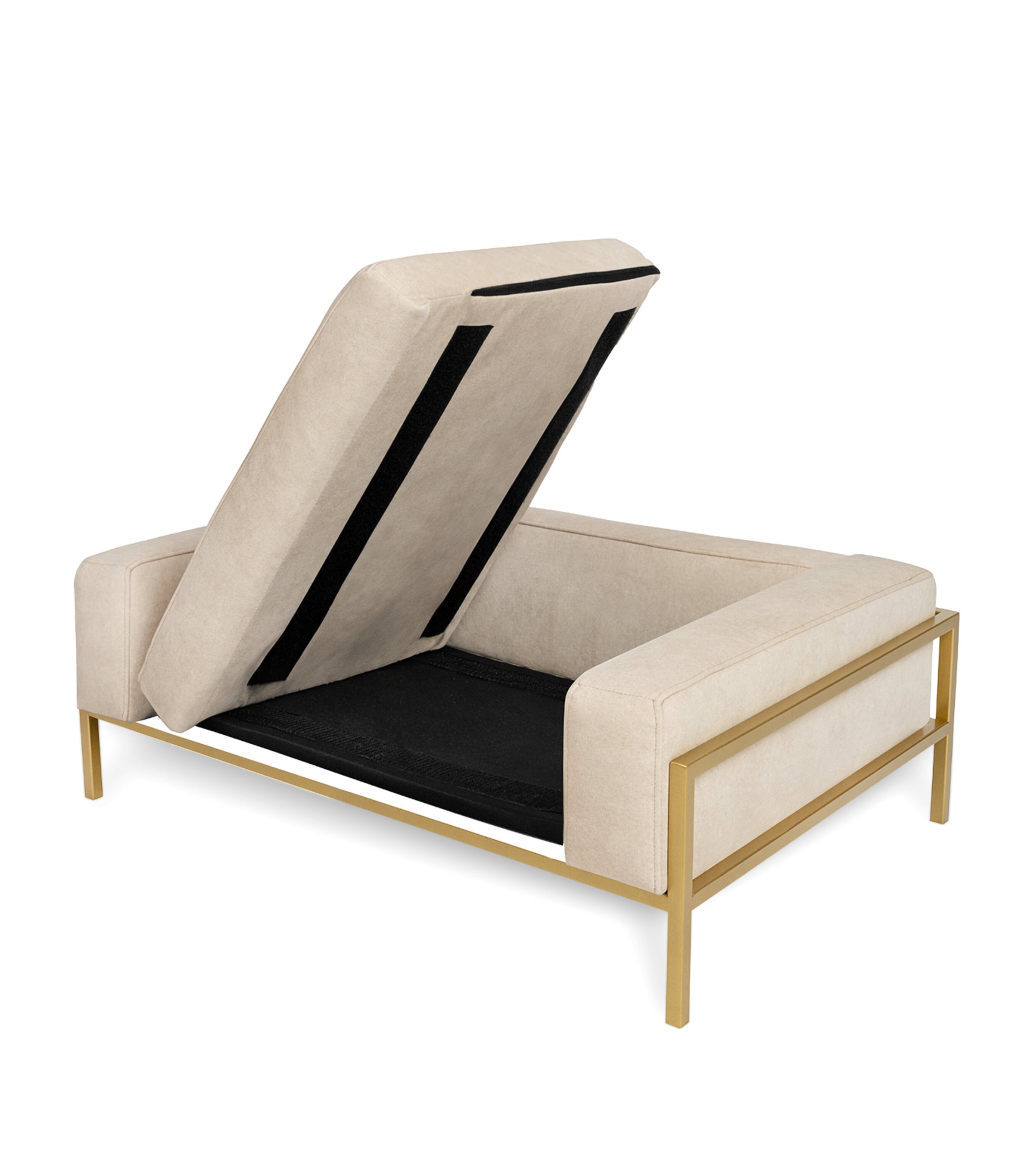 Small Kensington Dog Sofa BEIGE+GOLD Image 4