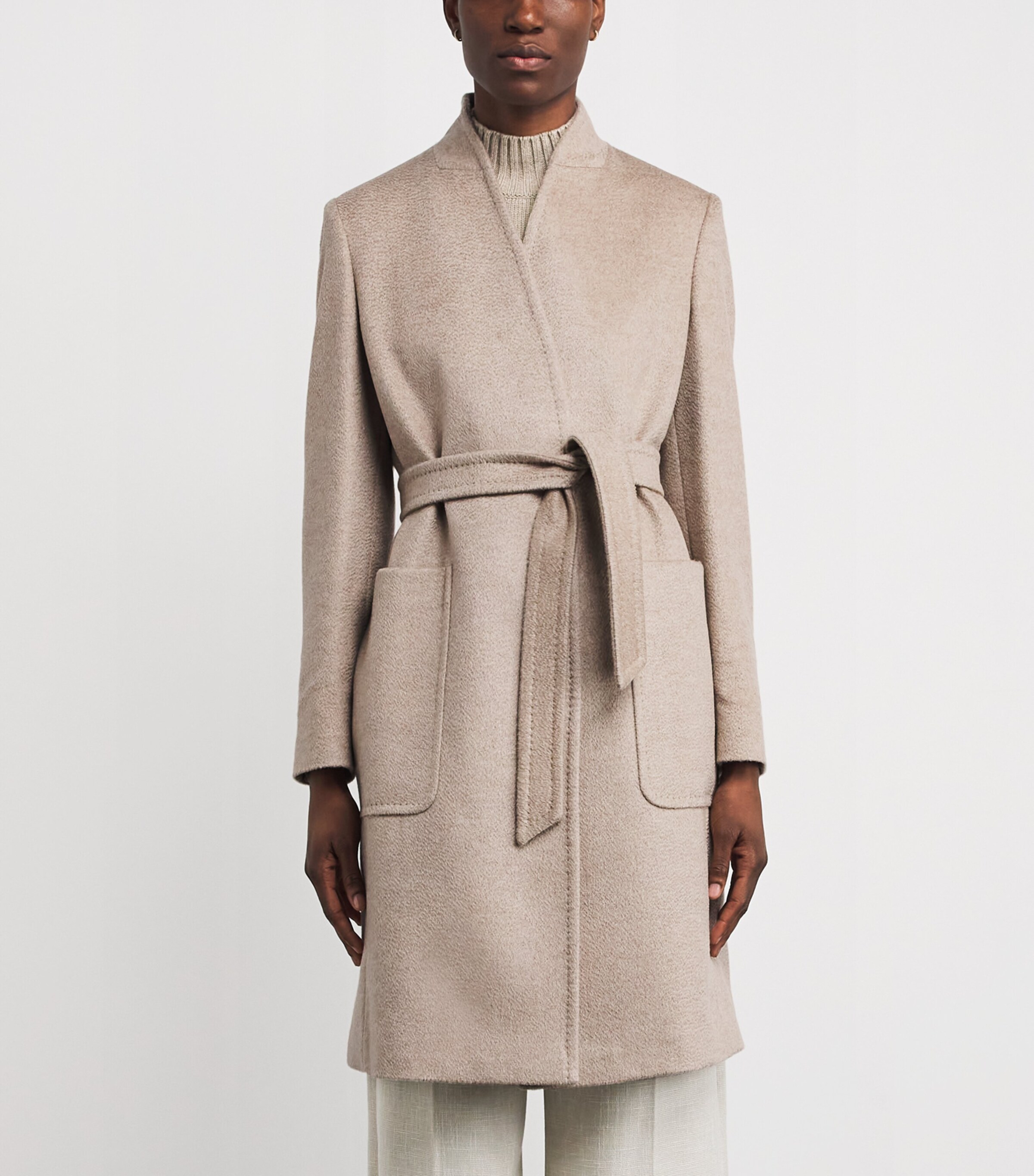 Cashmere Robe Coat BEIGE Image 3
