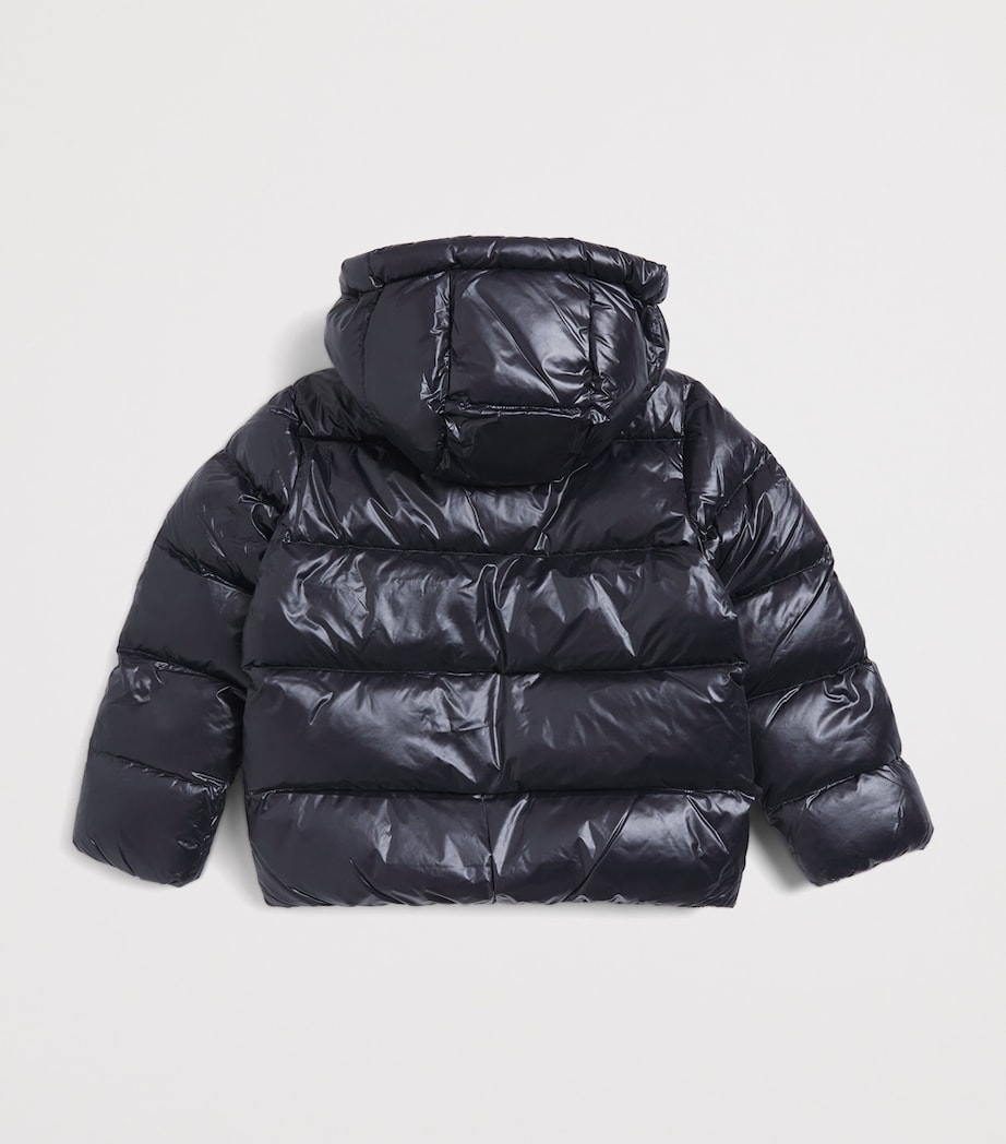 Ralph Lauren Kids Down Polo Pony Puffer Coat (7-14 Years) Polo Blk W/ White Pp Image 2