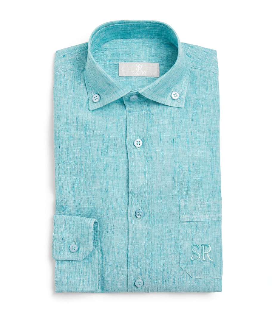 Linen Shirt (8-16 Years) 032GREEN Image 1