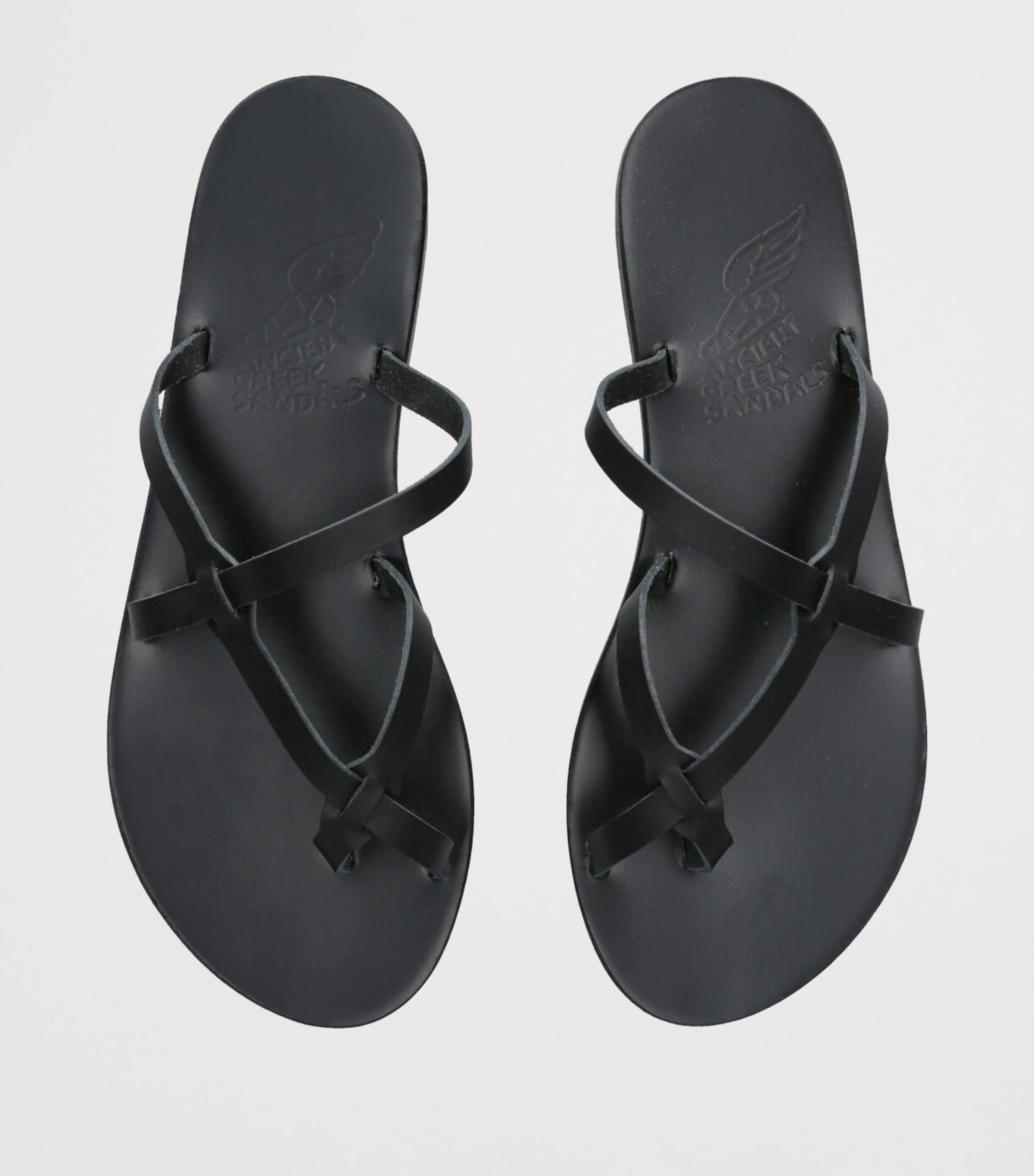 Leather Armos Sandals BLACK Image 4