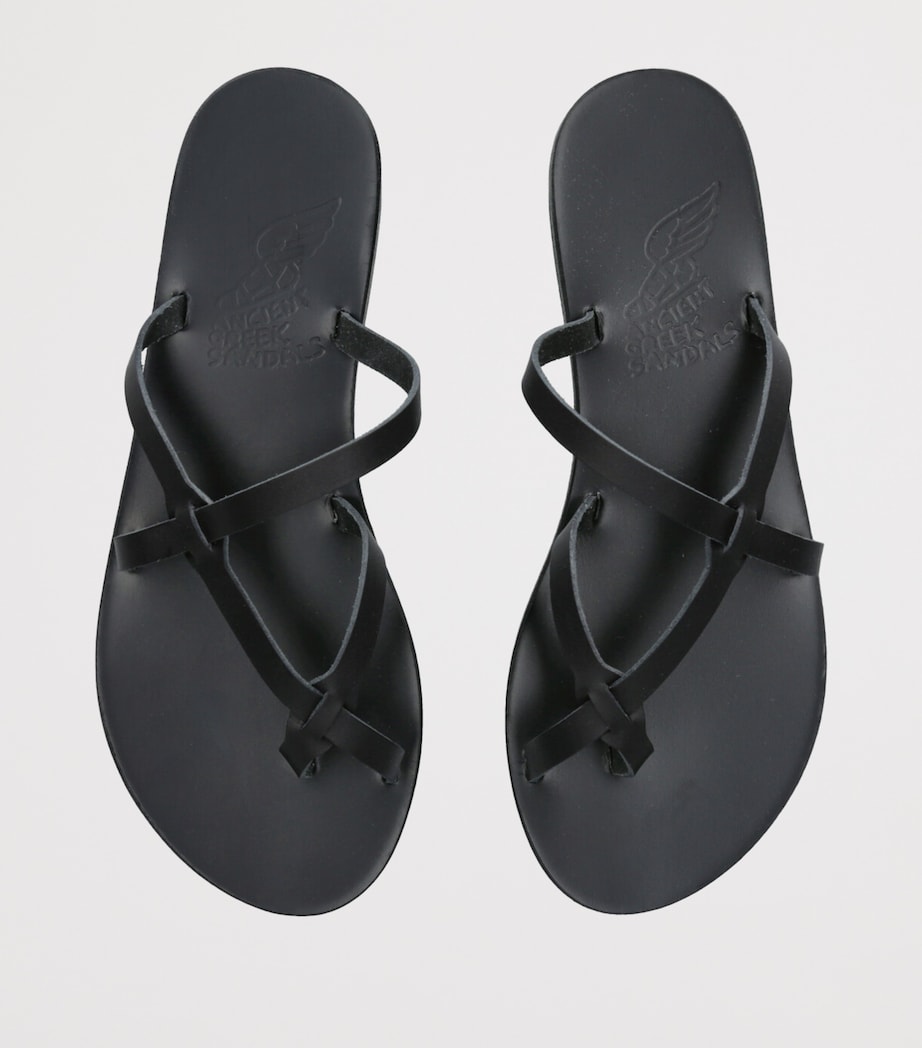 Leather Armos Sandals BLACK Image 4