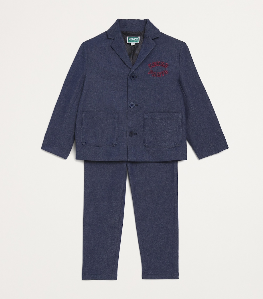 Blazer and Trousers Set (2-14 Years) 84A NAVY Image 3