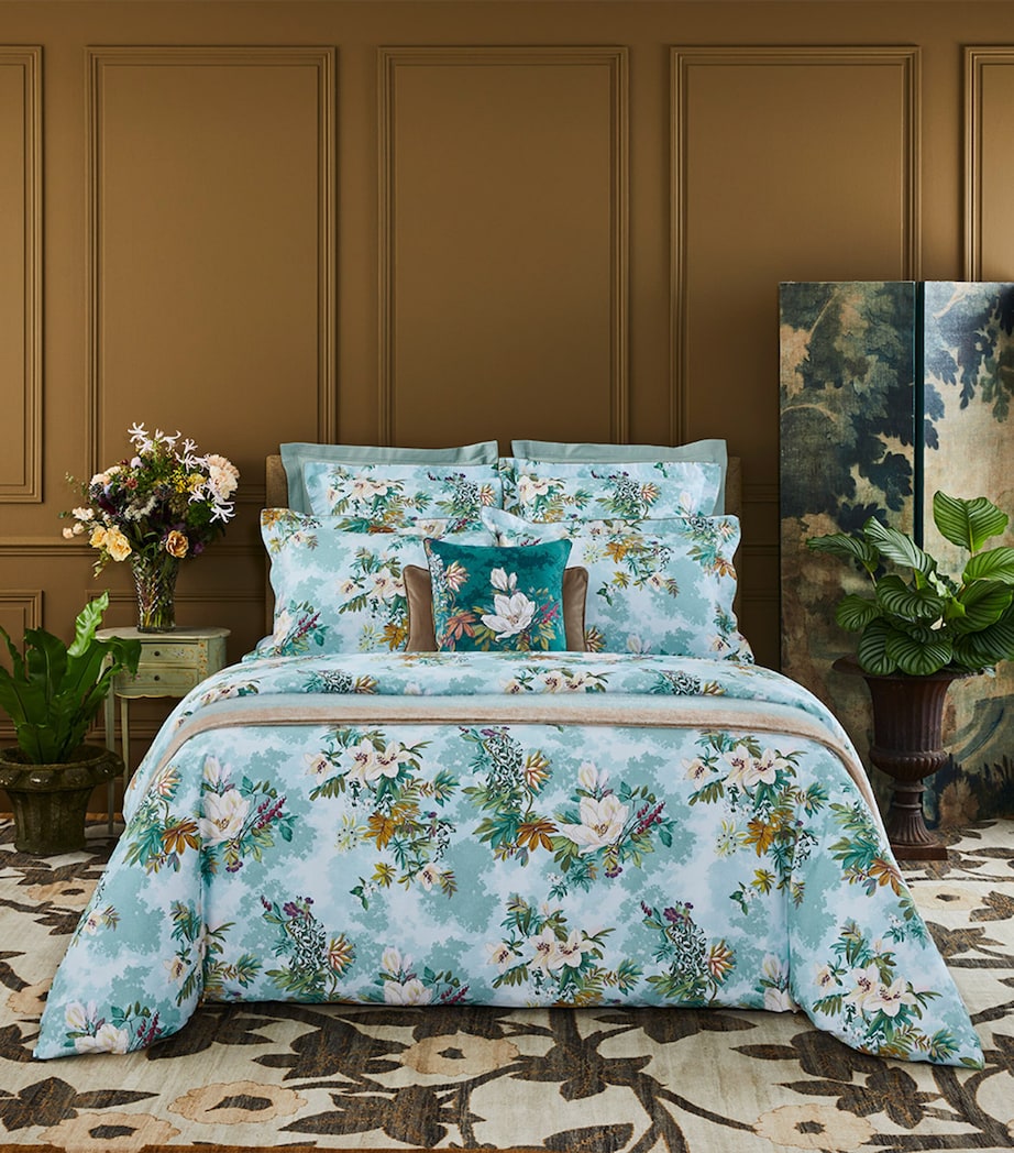 Yves Delorme Panorama Double Fitted Sheet (135cm x 190cm) Multicoloured Image 1