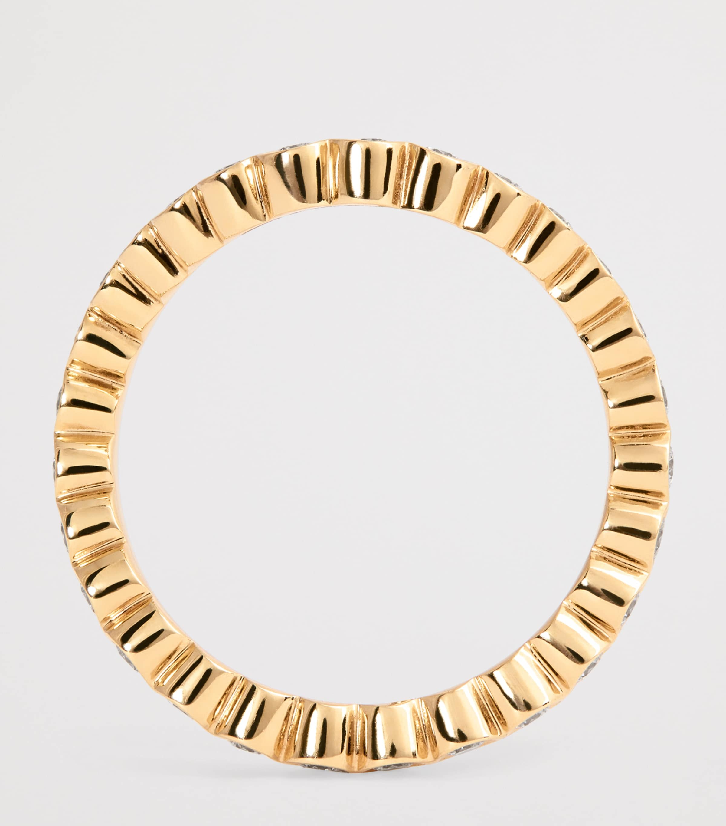 Yellow Gold and Diamond Courant Sky Ring YELLOW GOLD Image 3