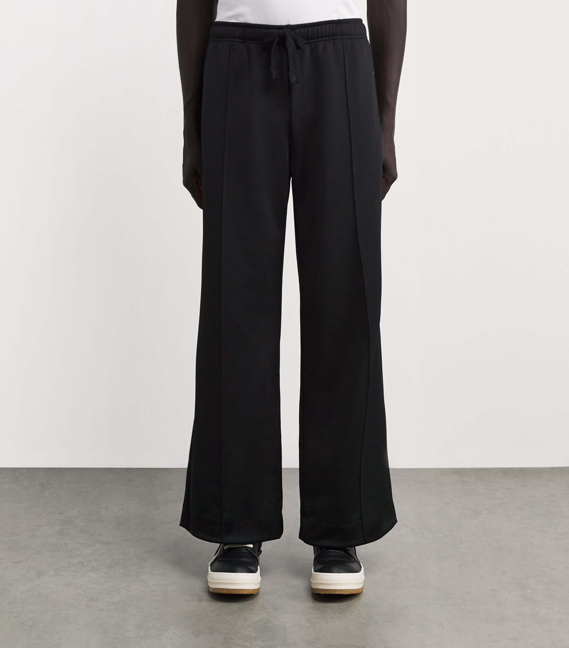 Jersey Pintuck Sweatpants BLACK Image 3