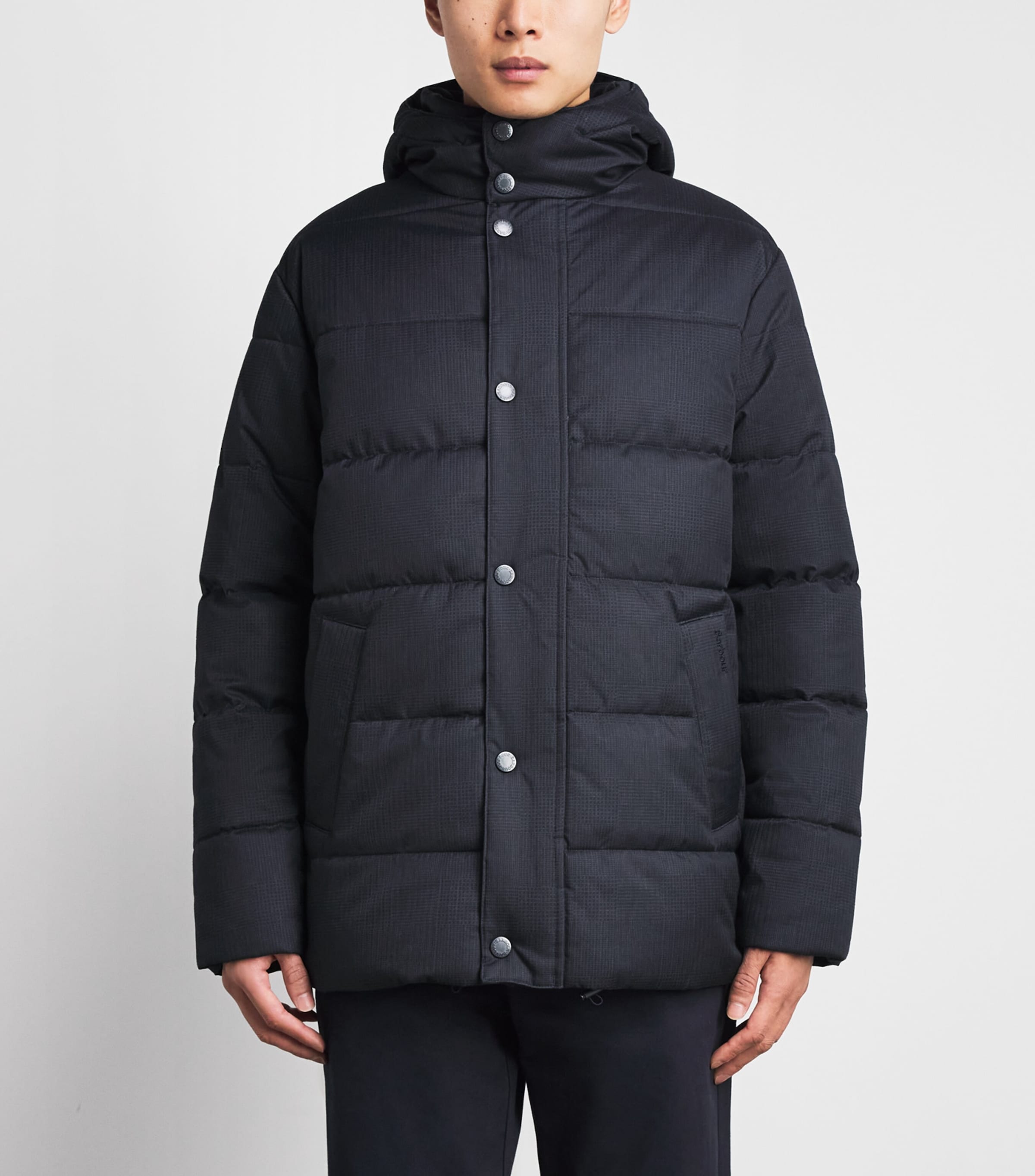 Barbour Mens Emble Puffer Jacket Dark Navy Image 4