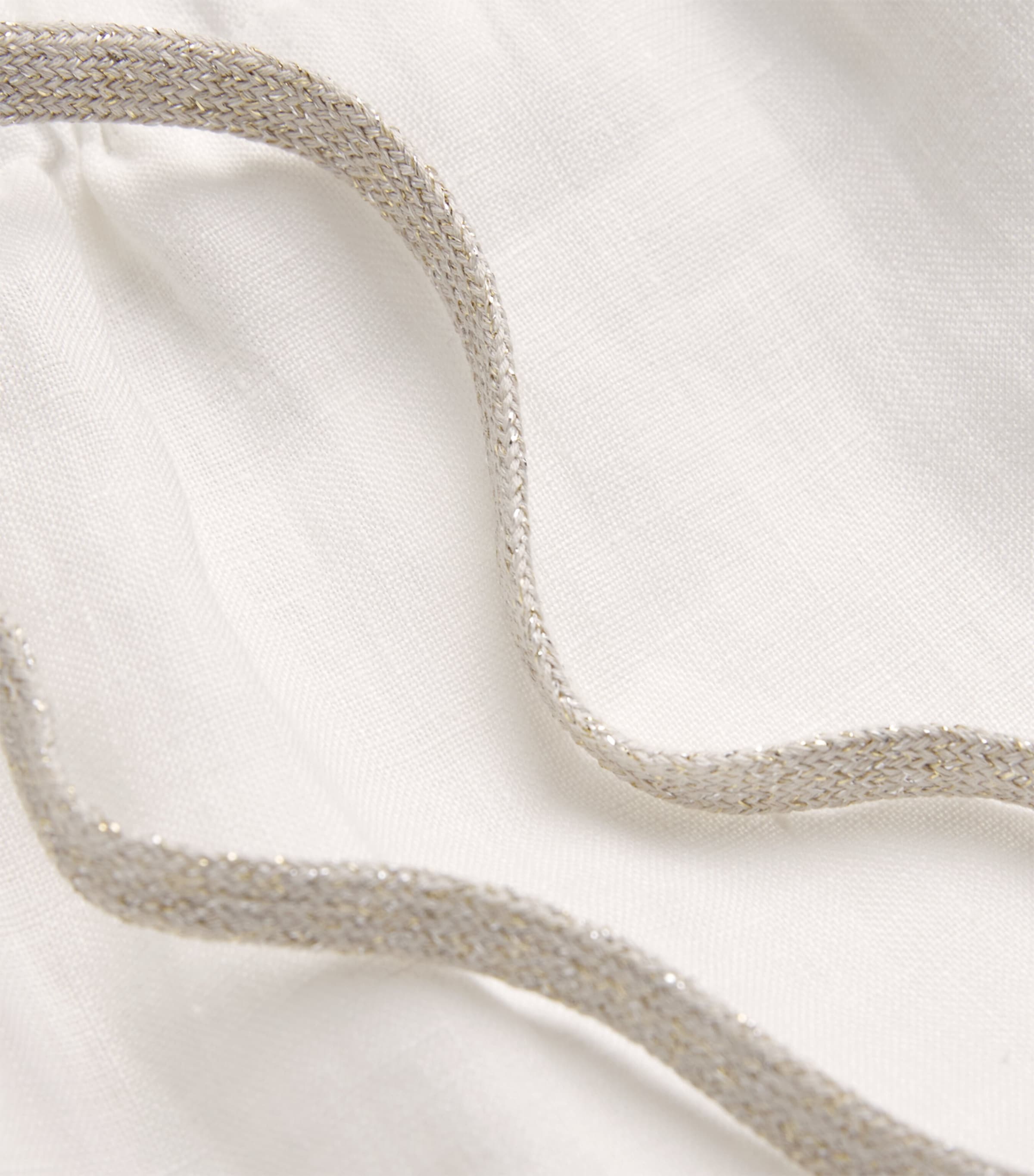 Linen Drawstring Shorts BIANCO Image 5