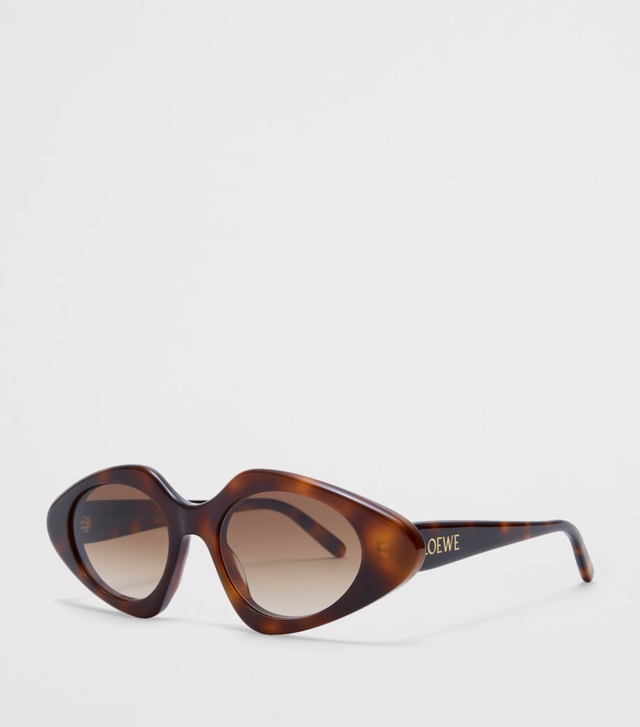 Acetate Triangle Slim Sunglasses HAVANA Image 2