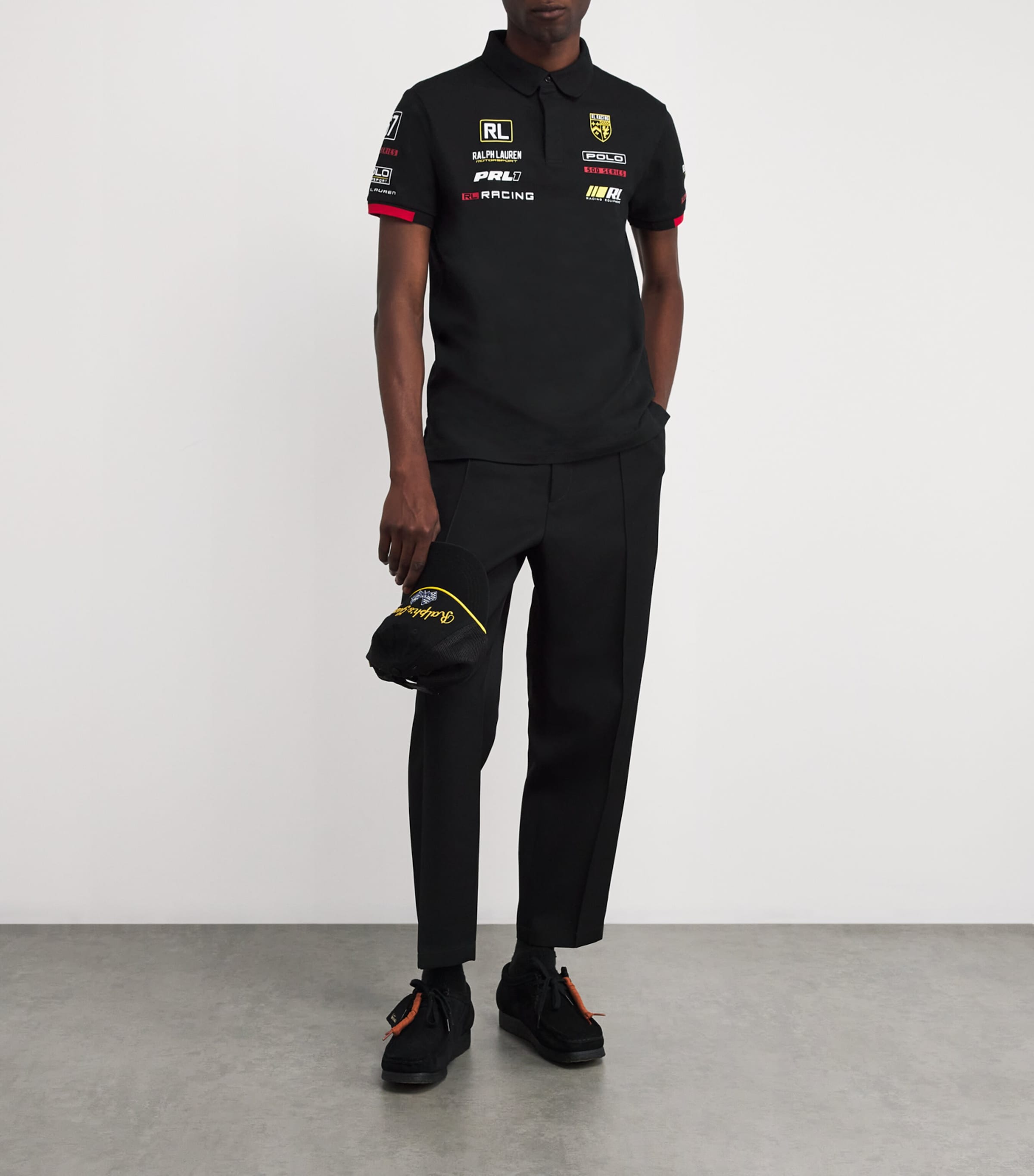 美品　刺繍polo RalphLauren 希少　TEAM RACING Polo Ralph Lauren Racing Logo Polo Shirt | Harrods US