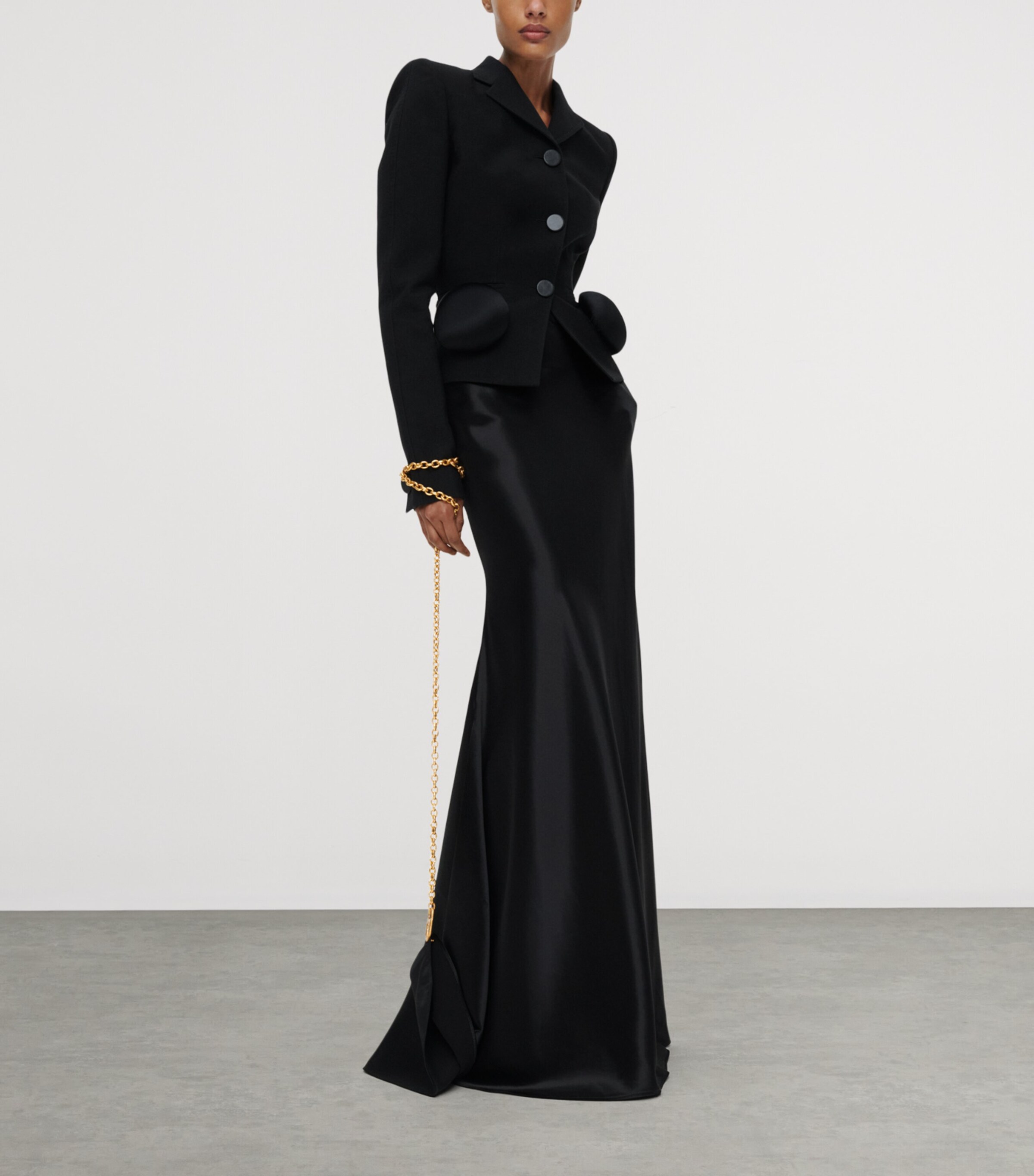 Schiaparelli Womens Embellished Elsa Jacket Black Image 2