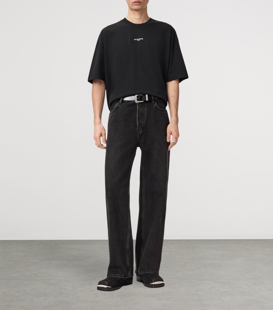 Organic Cotton Mikro Oversized T-Shirt WASHED BLACK Image 2