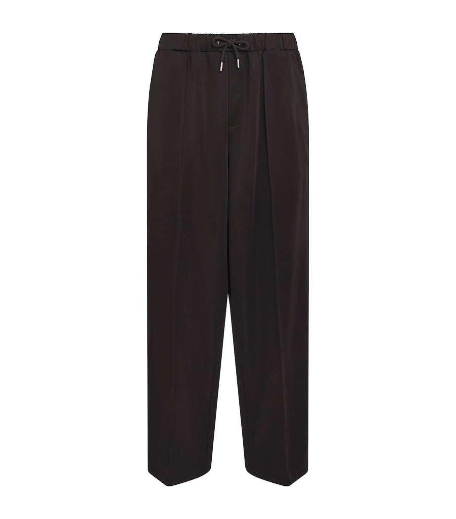 Fred Perry Mens Tennis Tape Sweatpants Rich Brown Image 1