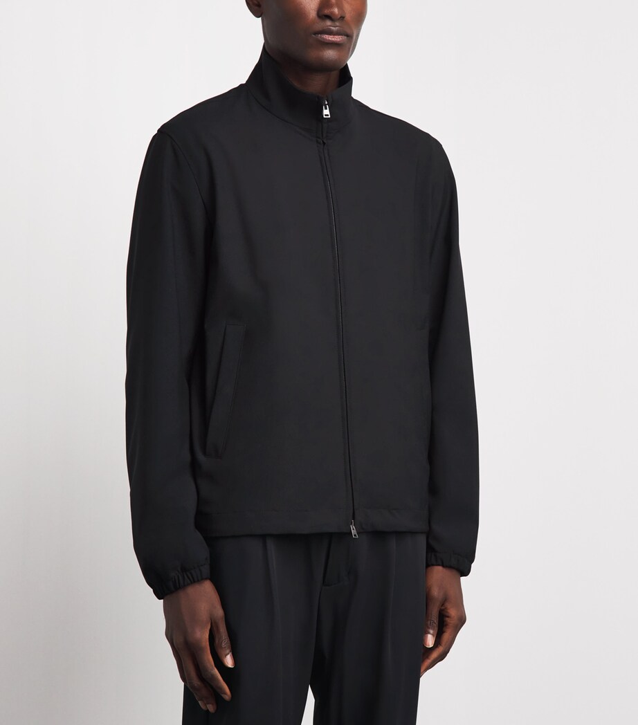 Herno Mens Technical Bomber Jacket Nero Image 4