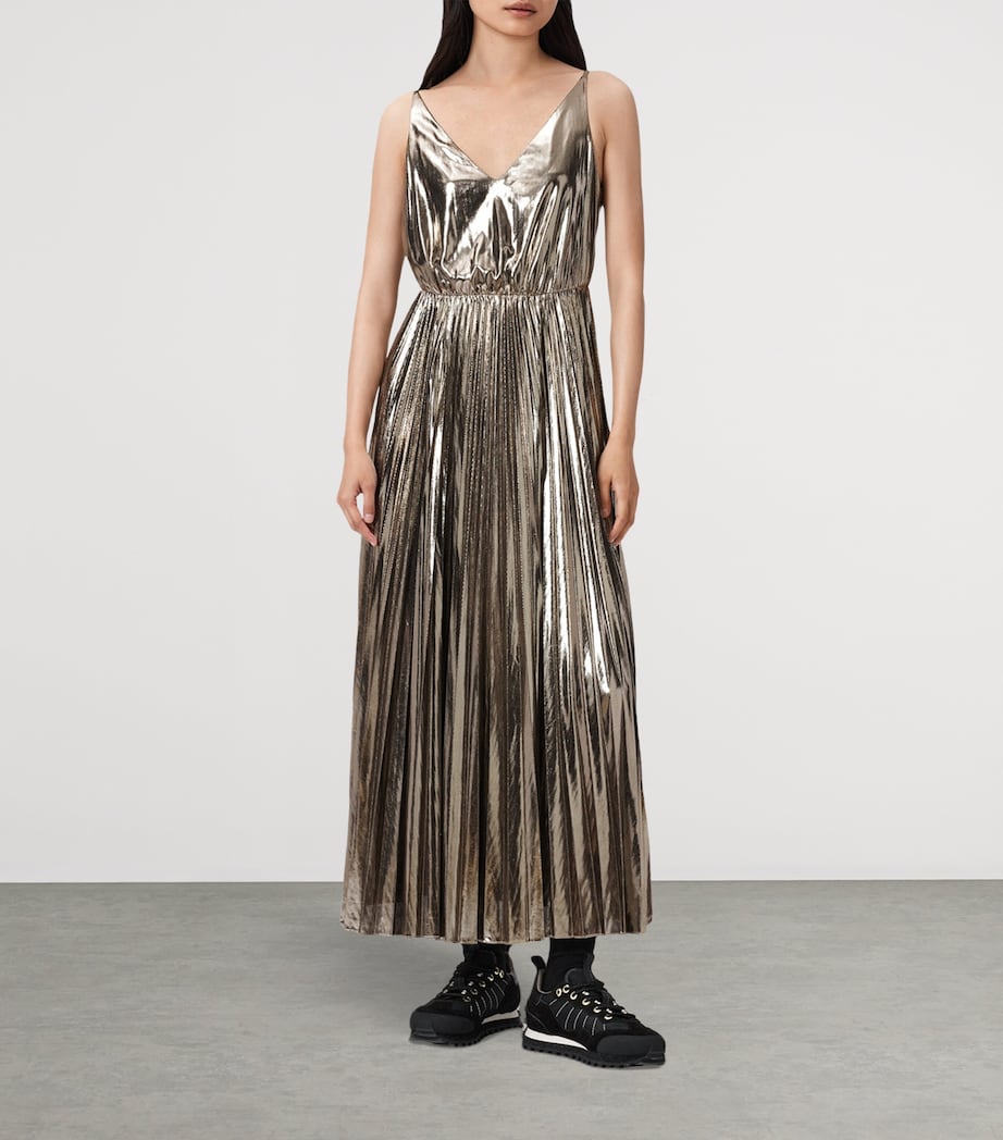 Spark Sweater and Maxi Dress Set BRONZE BROWN Image 3