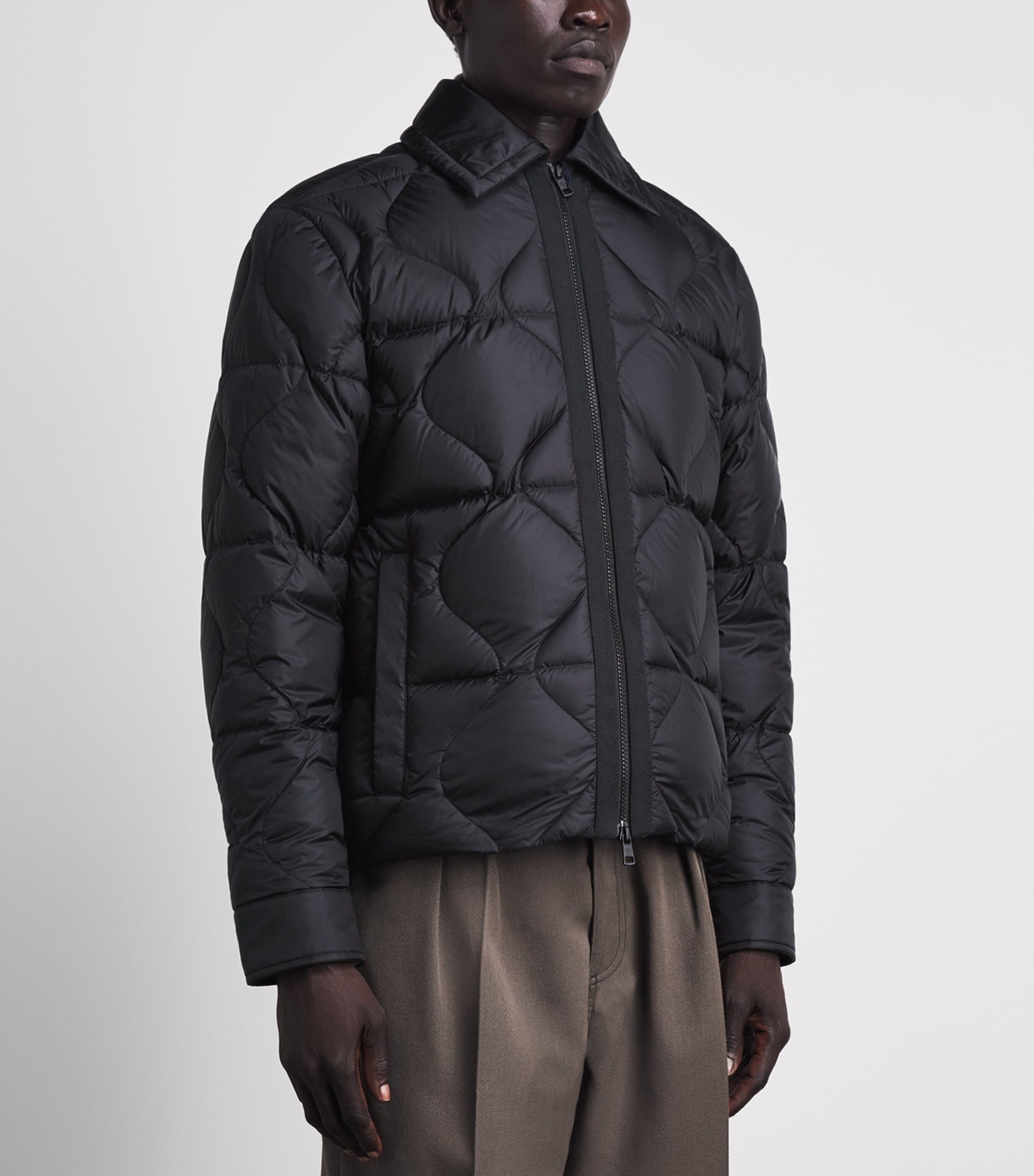 Moncler Mens Down Ashmere Quilted Jacket Image 3