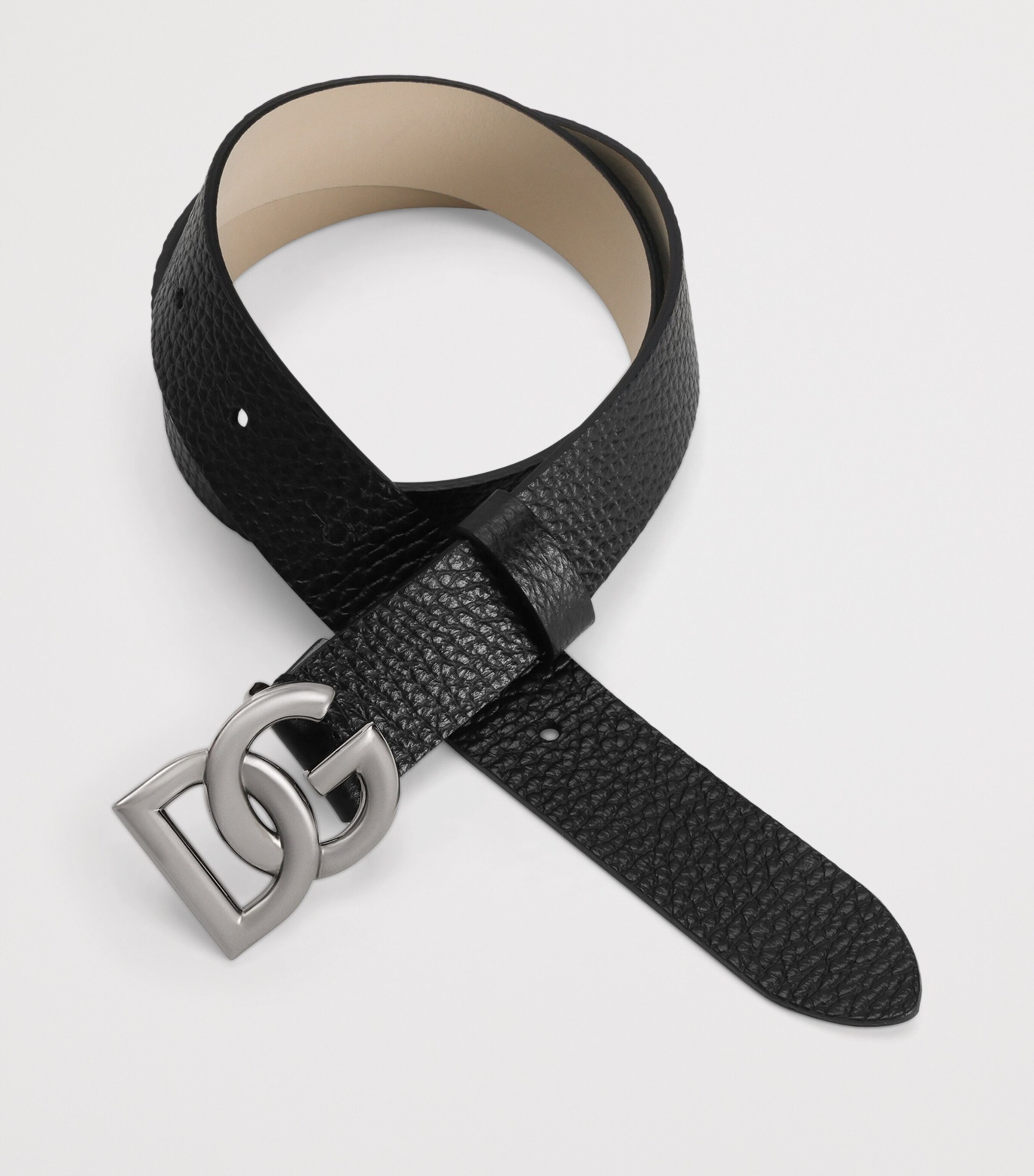 Leather Logo Belt 80999BLACK Image 2