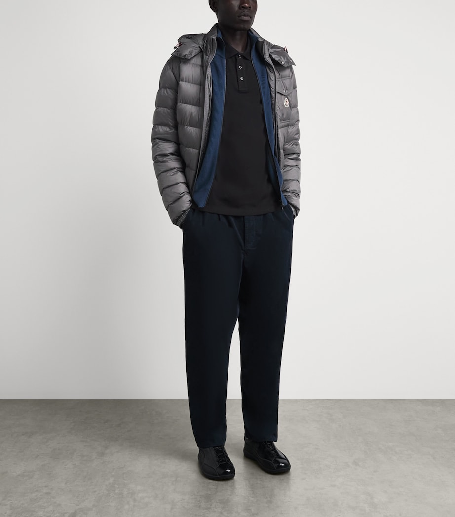 Moncler Mens Cotton Logo Polo Shirt Image 2