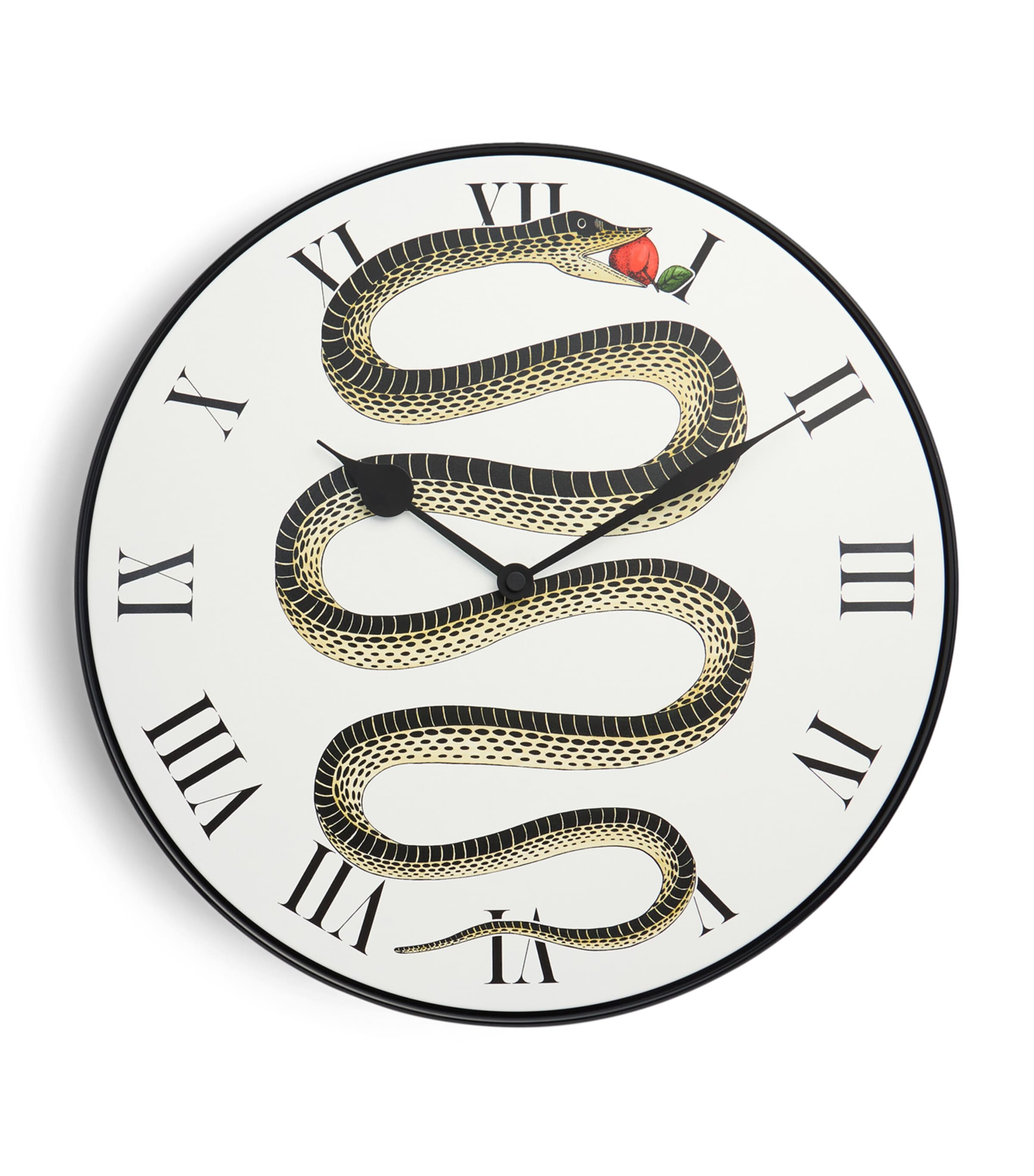 Fornasetti Peccato Originale Wall Clock In White