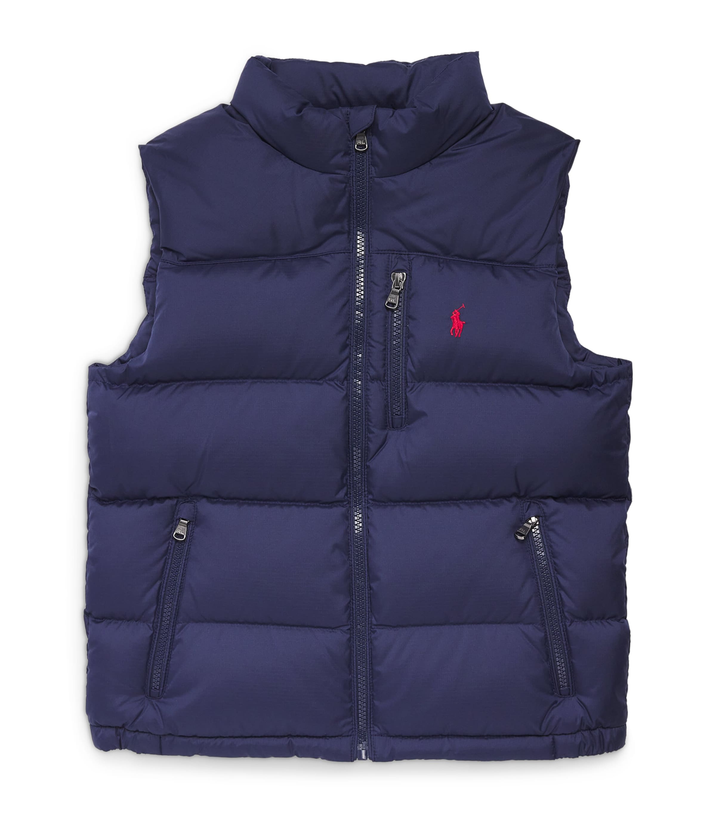 Shop Ralph Lauren Ripstop Padded Gilet In Navy