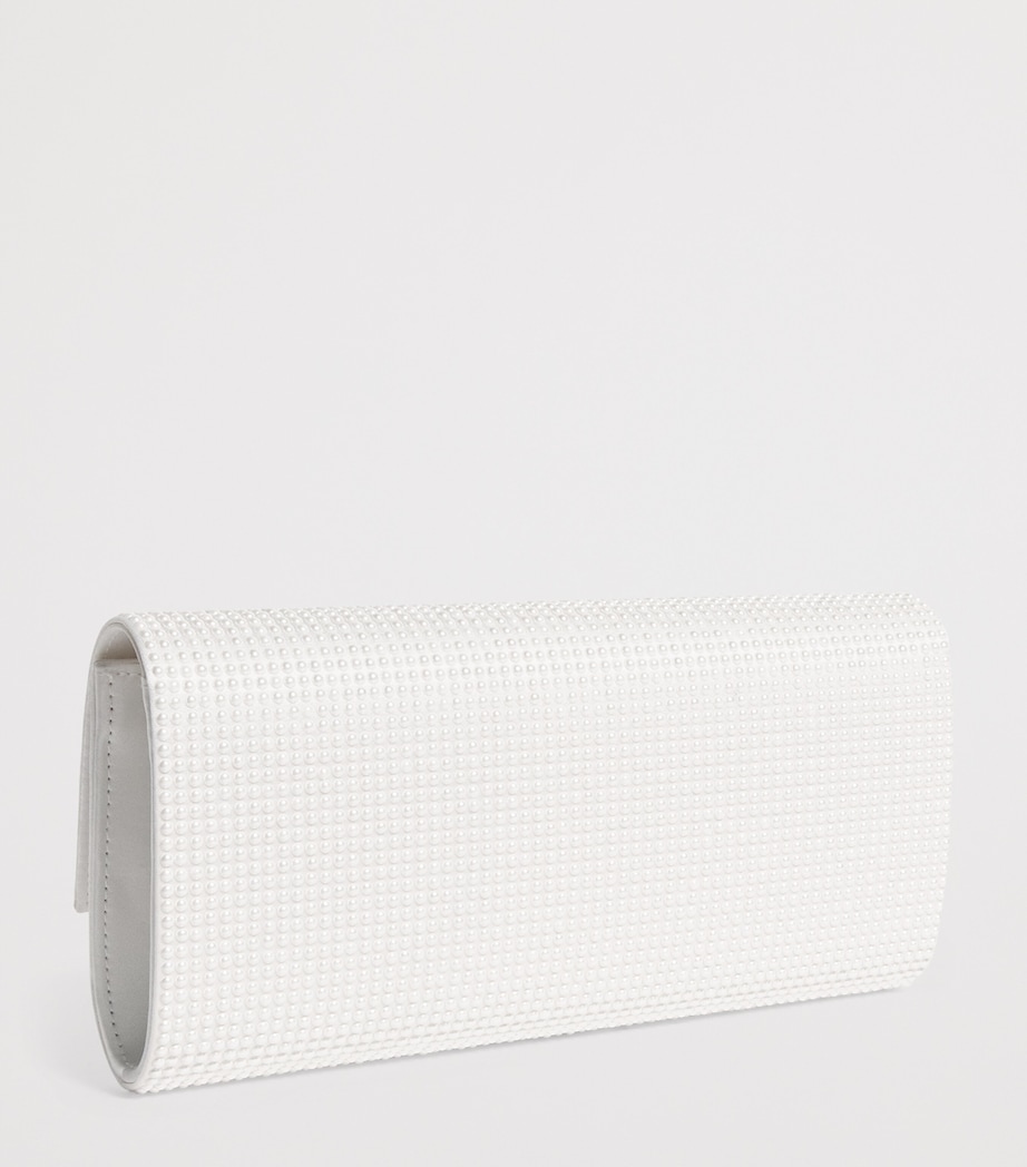 Satin Pearlised Perry Clutch Bag SPEAR Image 3