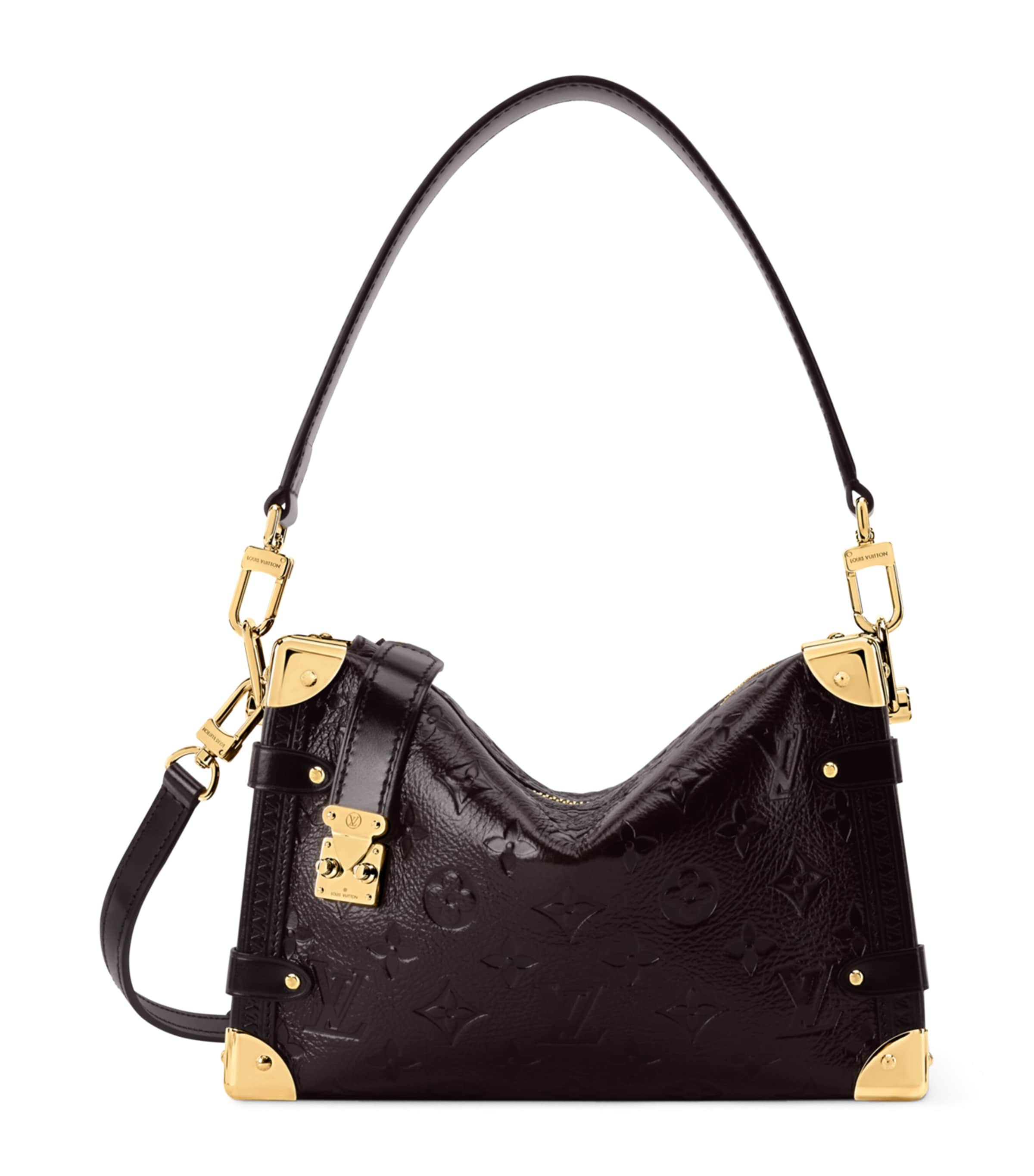 Leather Side Trunk MM Shoulder Bag BLACK Image 1