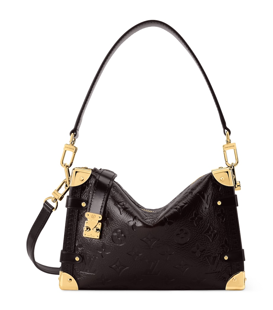 Leather Side Trunk MM Shoulder Bag BLACK Image 1