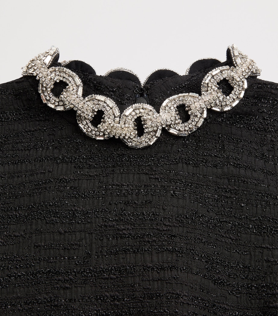 Valentino Womens Embellished Mini Dress Nud Image 7