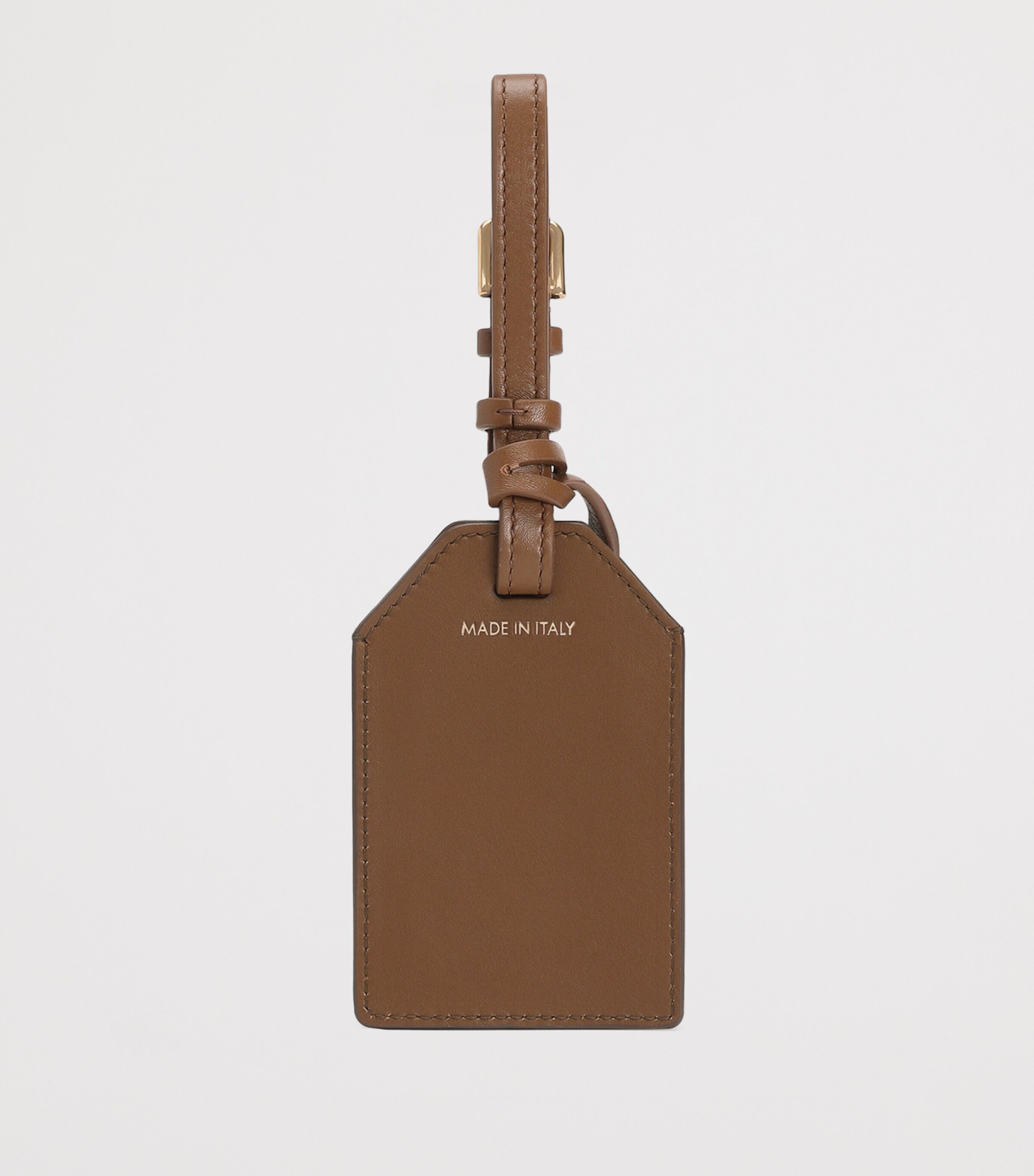 Leather Logo Keychain 8Z093-CARAMELLO Image 2