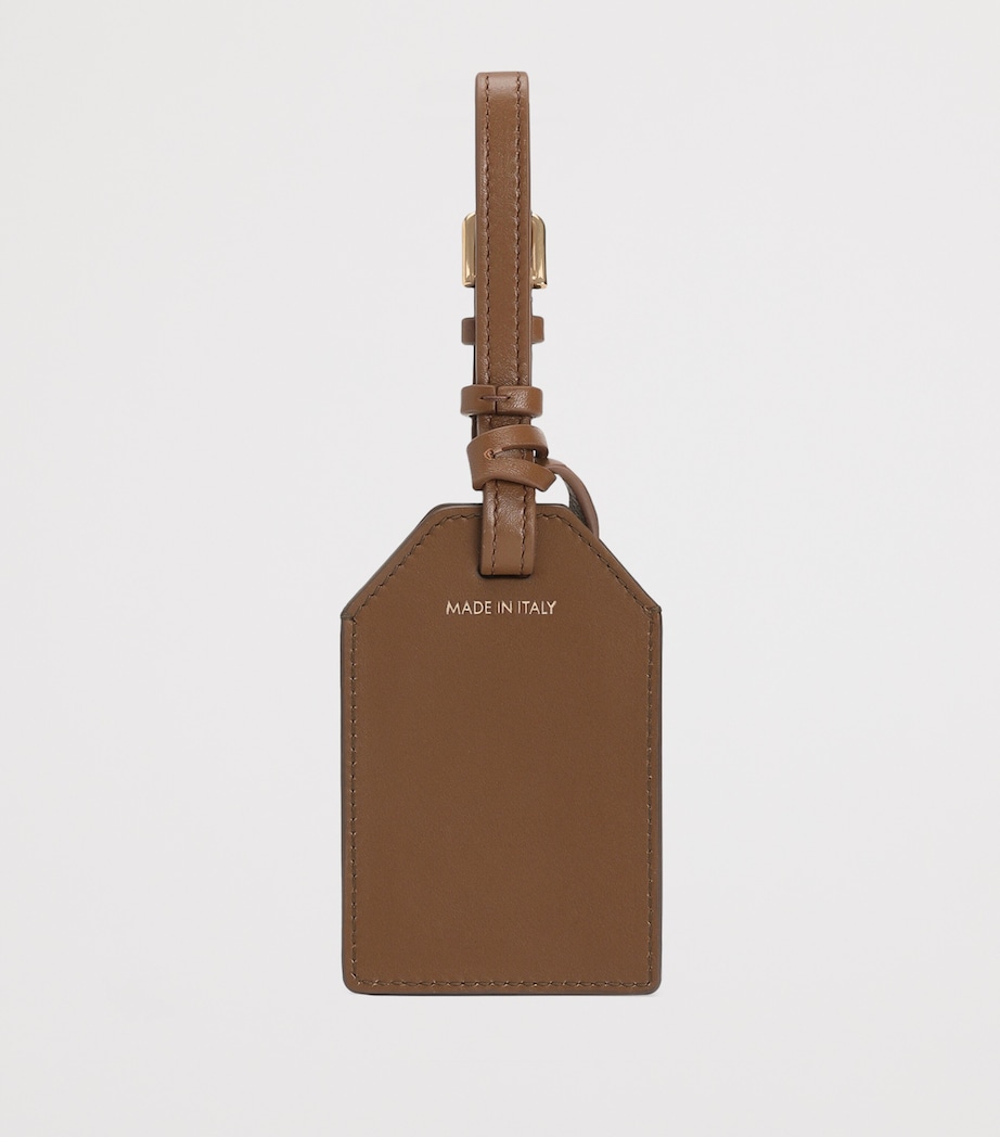 Leather Logo Keychain 8Z093-CARAMELLO Image 2