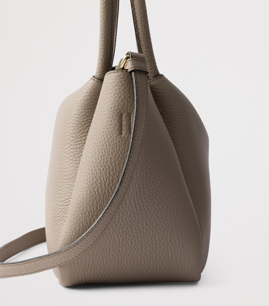 Small Leather Top-Handle Bag F03QH Image 5