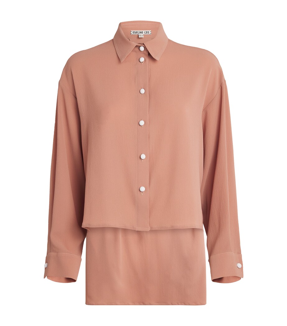 Edeline Lee Womens Georgette Jasmine Shirt Dus Image 1