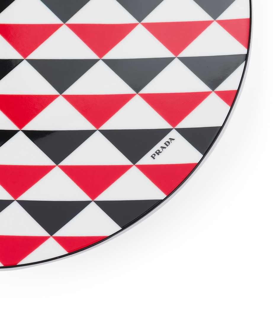 Prada Triangles Charger Plate (28cm) Image 5