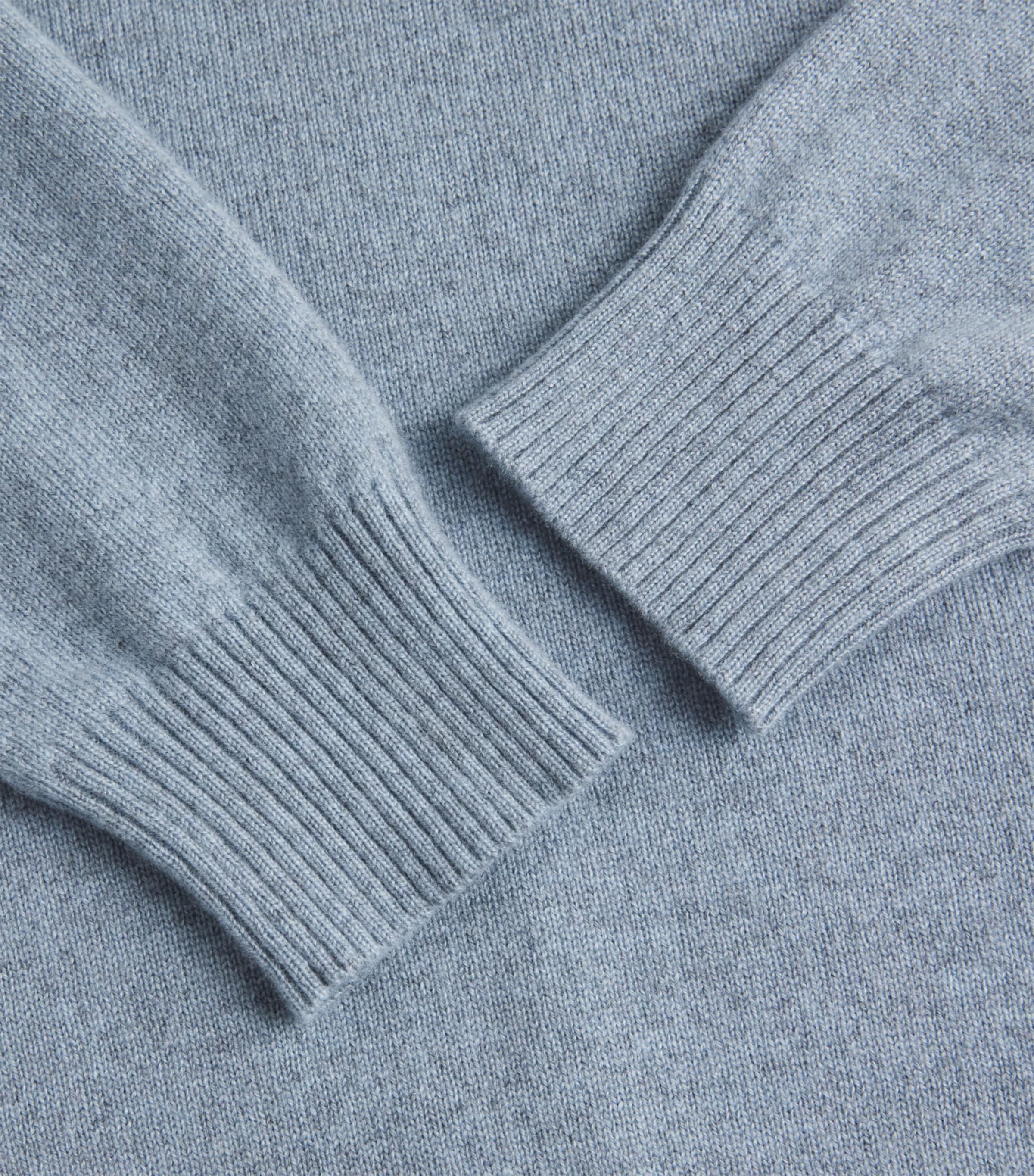 Colombo Womens Cashmere Rollneck Sweater Light Blue Image 6