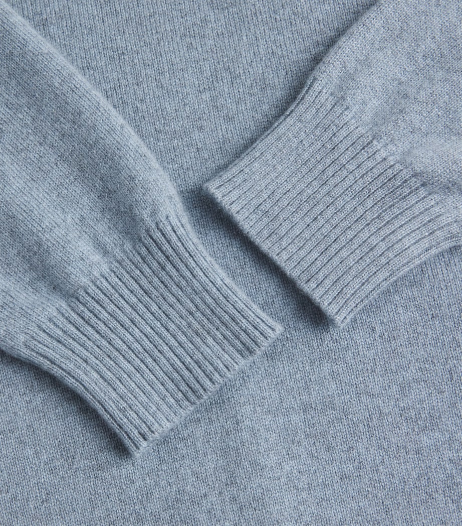 Colombo Womens Cashmere Rollneck Sweater Light Blue Image 6